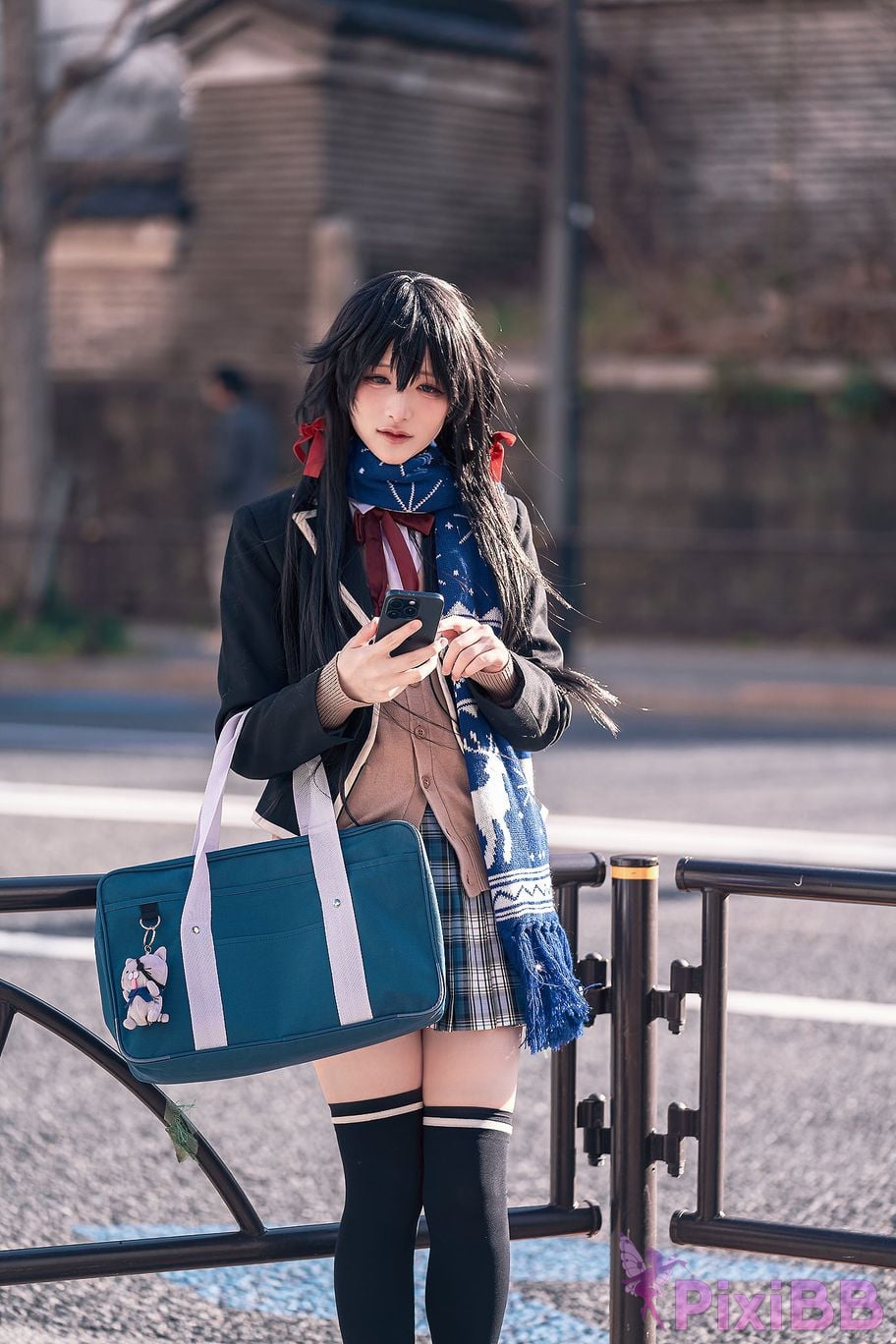 Cosplayer you ai Youmeko Yukinoshita Yukino jk uniform PixiBB.COM 012