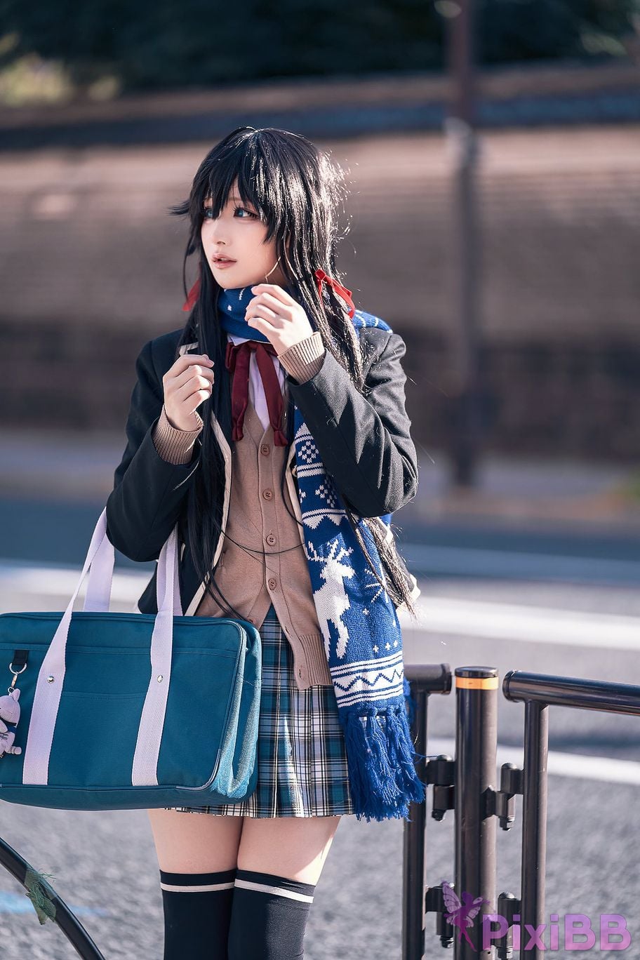 Cosplayer you ai Youmeko Yukinoshita Yukino jk uniform PixiBB.COM 013