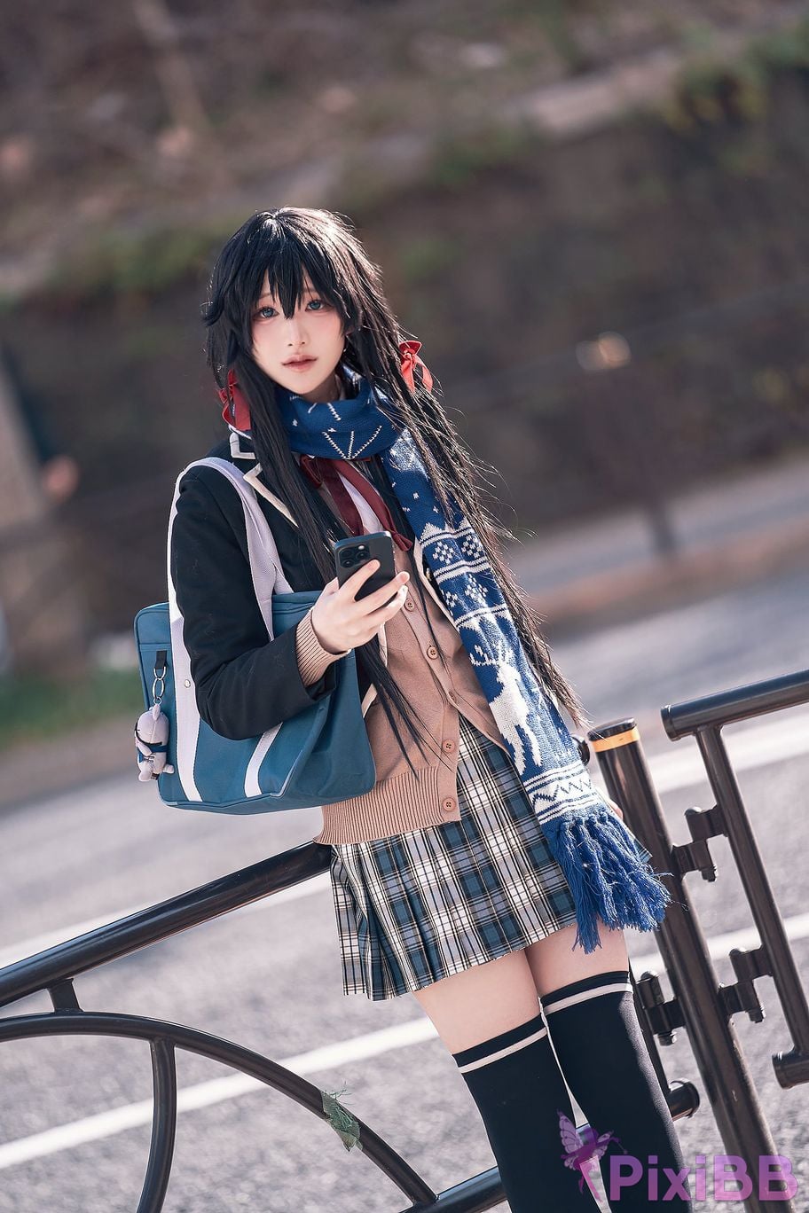 Cosplayer you ai Youmeko Yukinoshita Yukino jk uniform PixiBB.COM 014