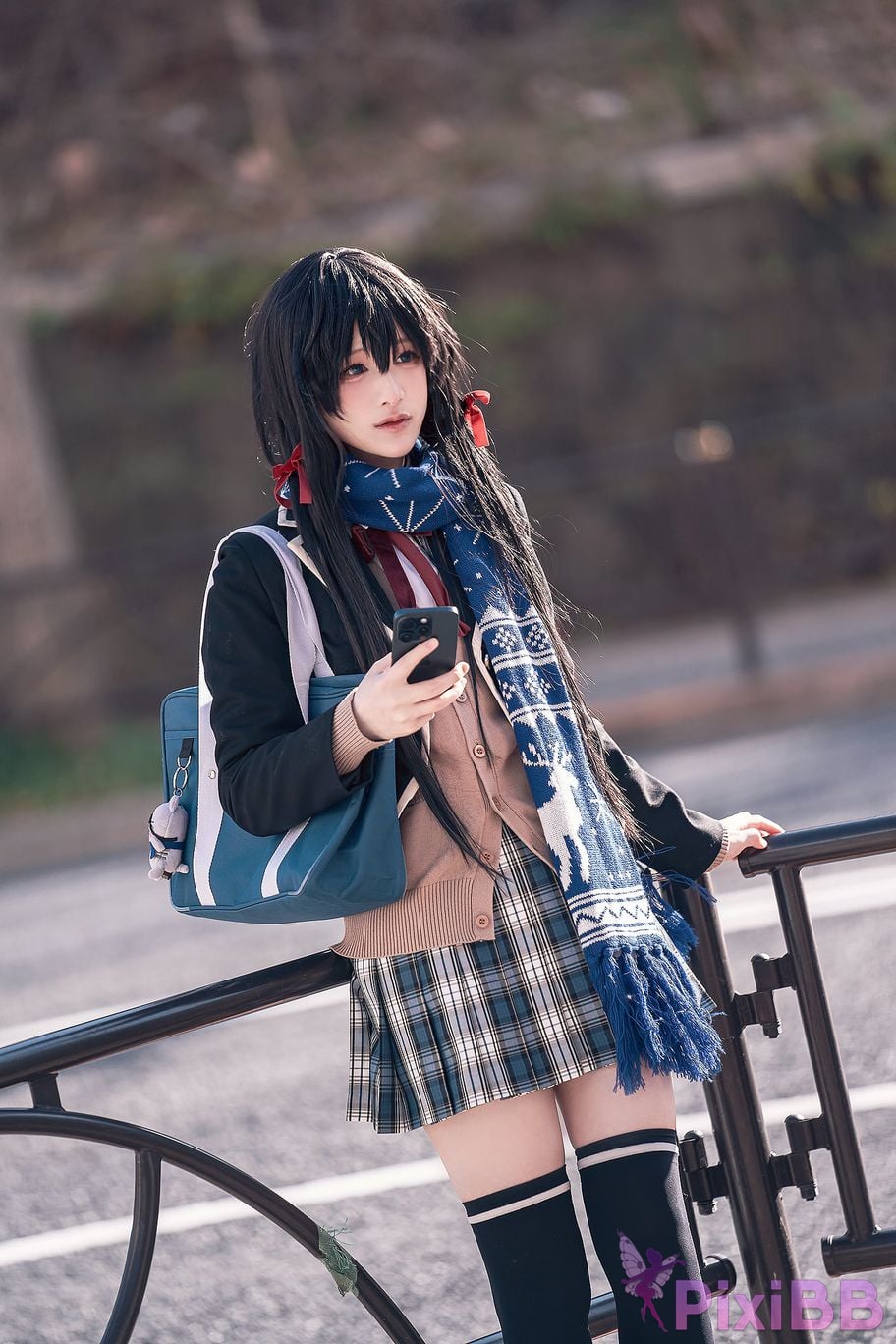 Cosplayer you ai Youmeko Yukinoshita Yukino jk uniform PixiBB.COM 015