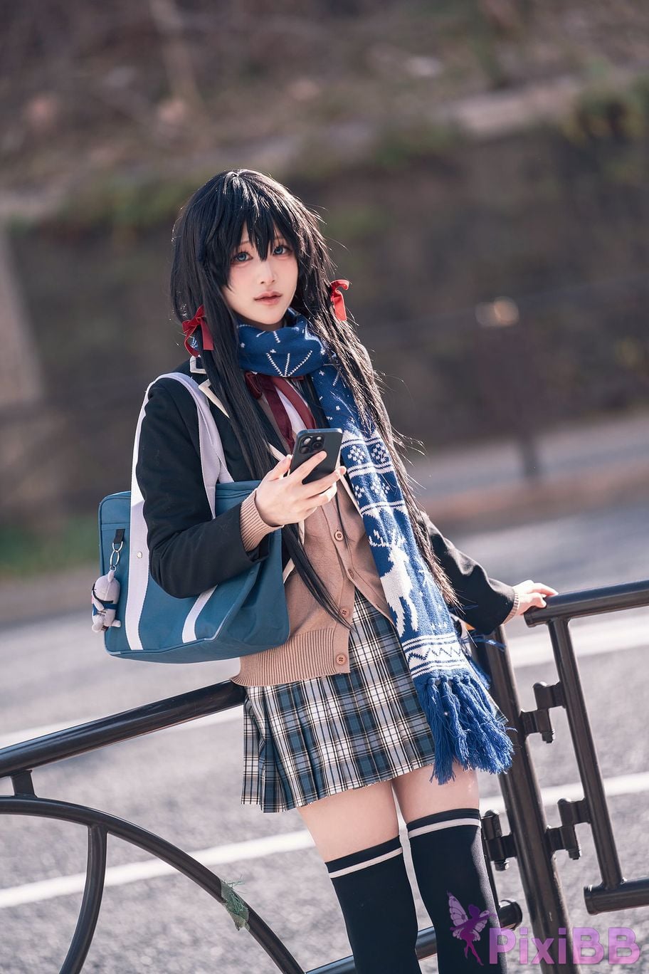 Cosplayer you ai Youmeko Yukinoshita Yukino jk uniform PixiBB.COM 016