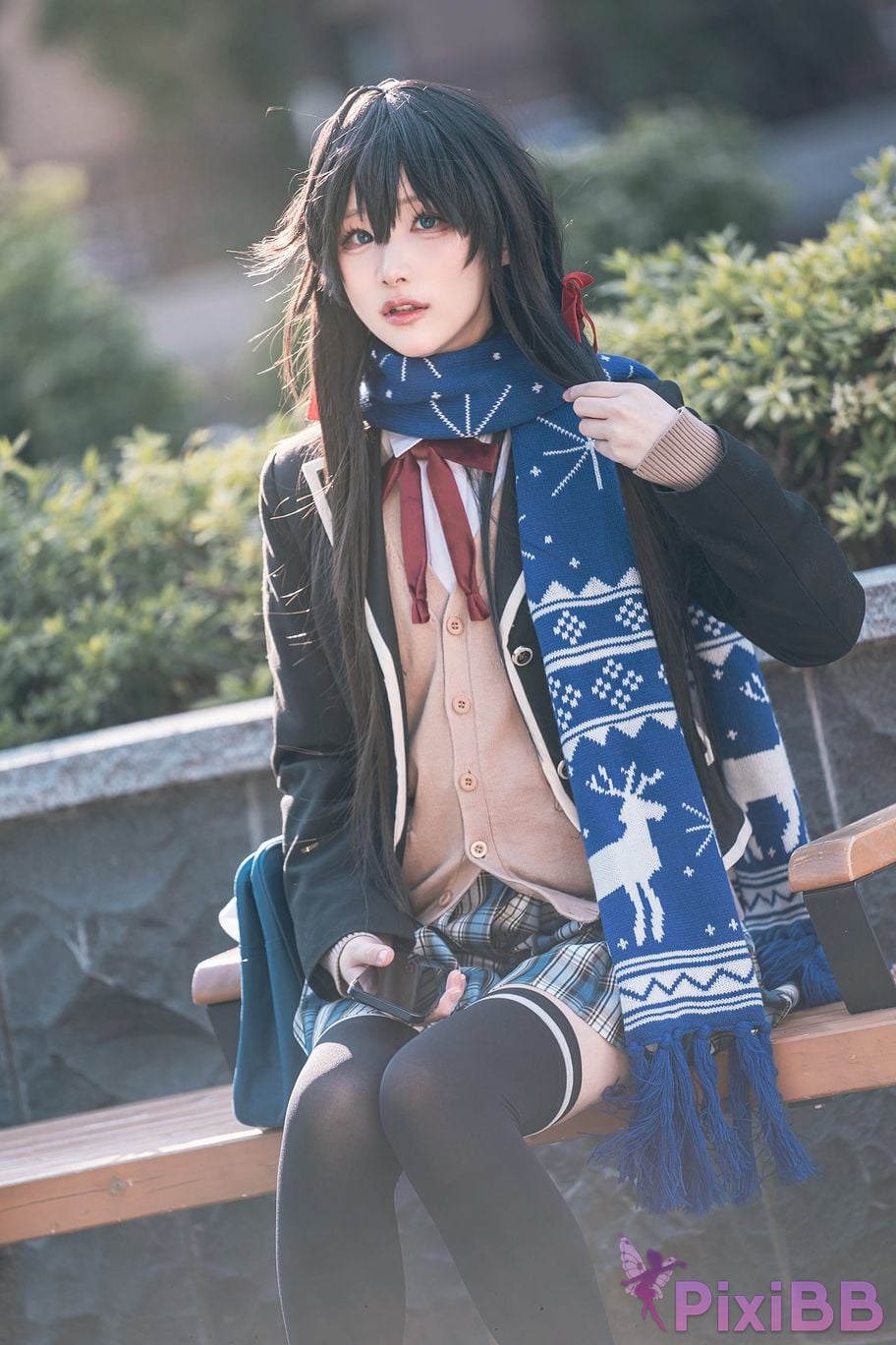 Cosplayer you ai Youmeko Yukinoshita Yukino jk uniform PixiBB.COM 017