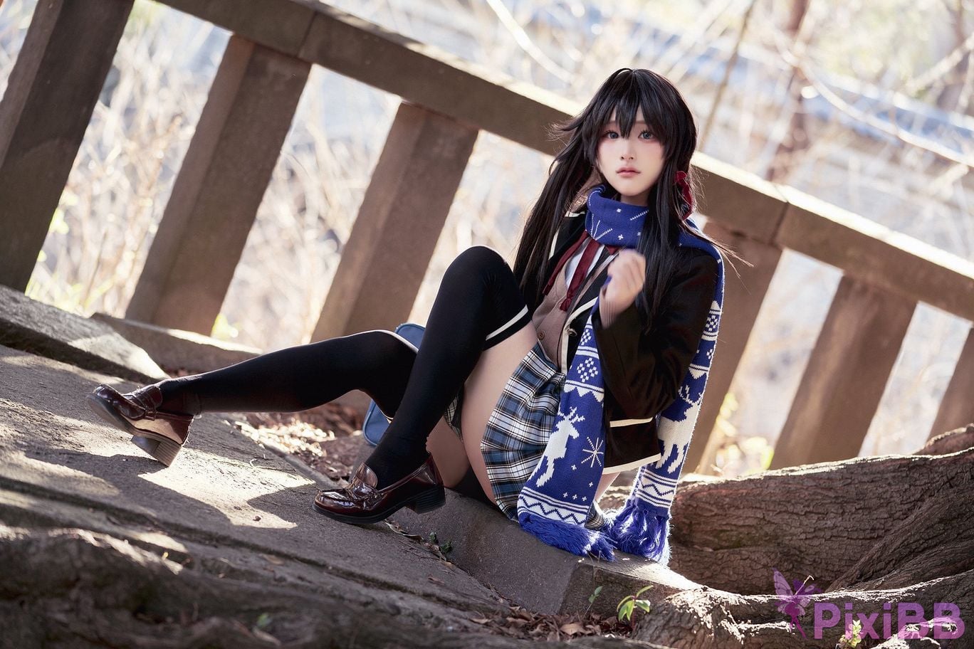 Cosplayer you ai Youmeko Yukinoshita Yukino jk uniform PixiBB.COM 018