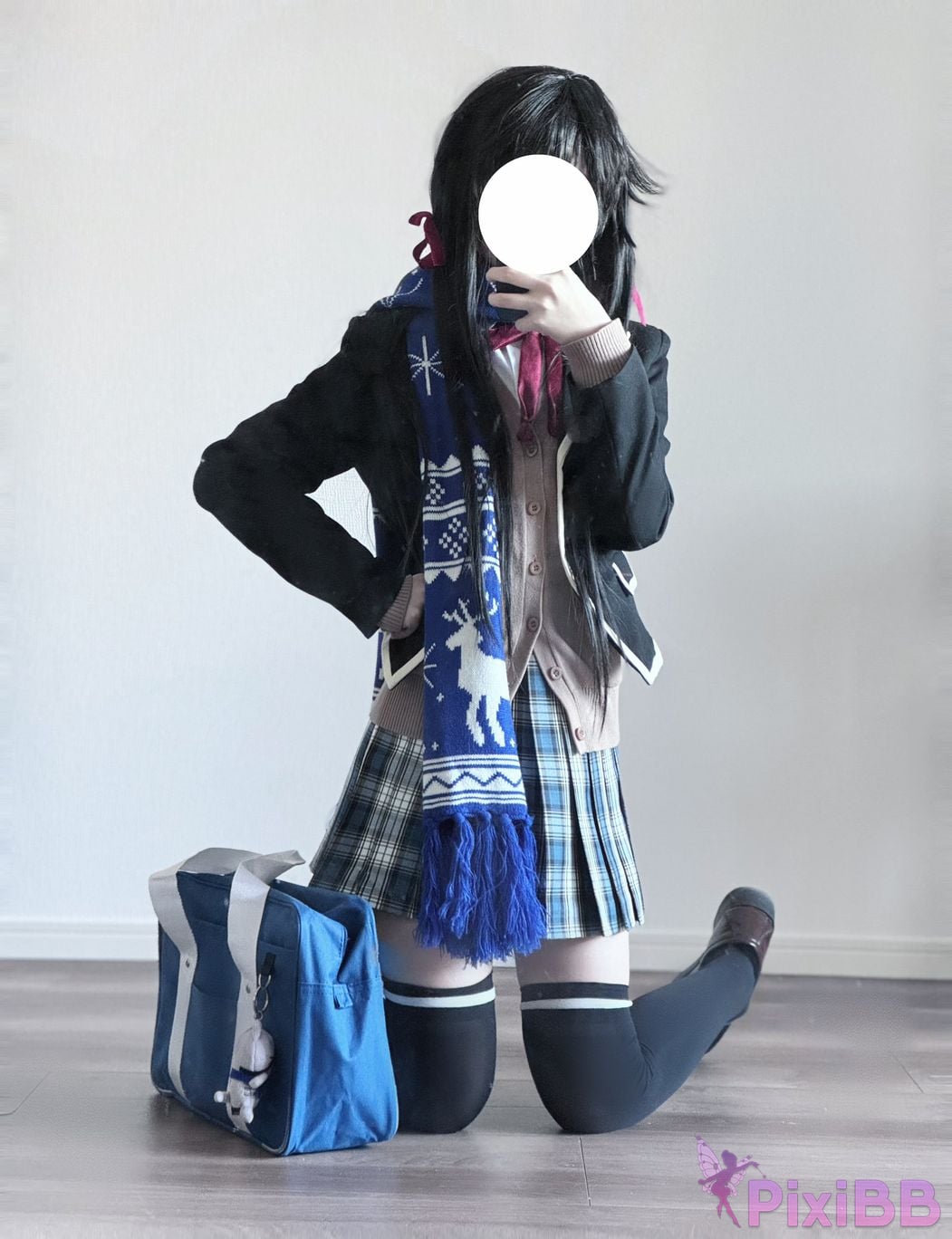 Cosplayer you ai Youmeko Yukinoshita Yukino jk uniform PixiBB.COM 019