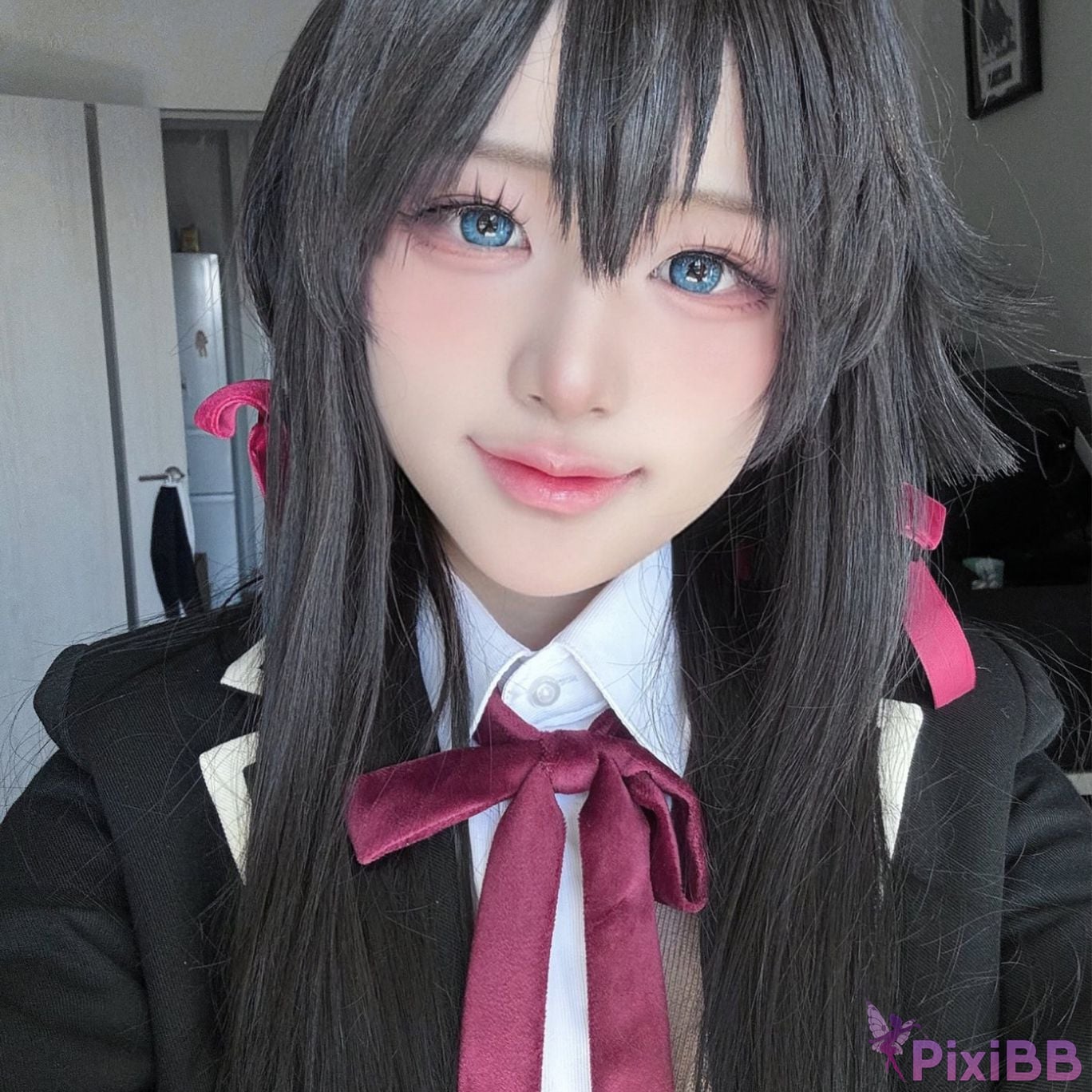 Cosplayer you ai Youmeko Yukinoshita Yukino jk uniform PixiBB.COM 021