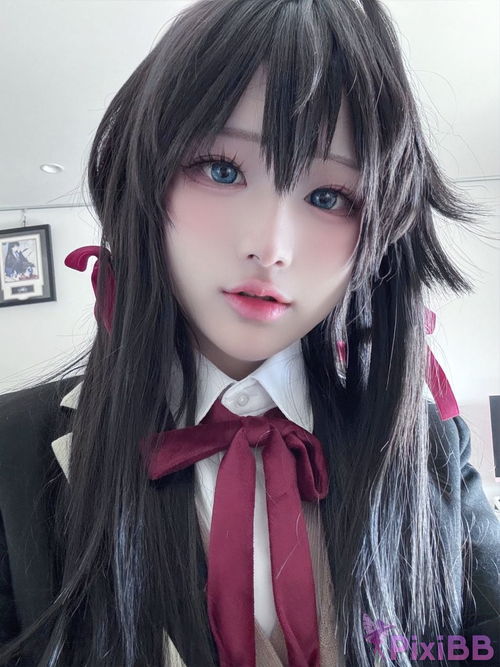 Cosplayer you ai Youmeko Yukinoshita Yukino jk uniform PixiBB.COM 022
