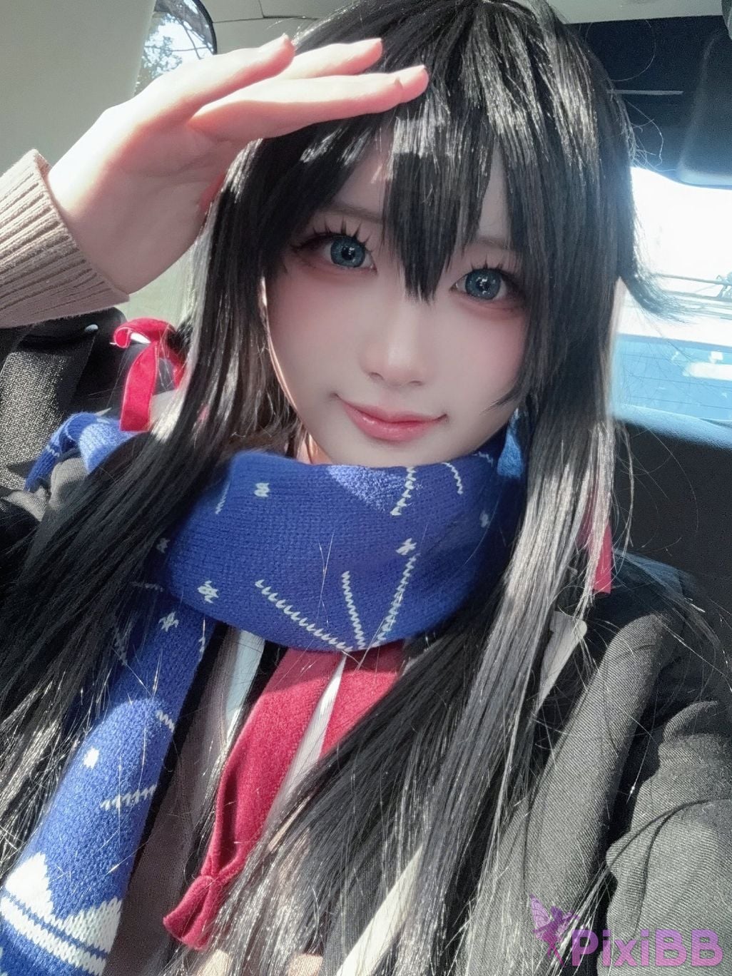 Cosplayer you ai Youmeko Yukinoshita Yukino jk uniform PixiBB.COM 023