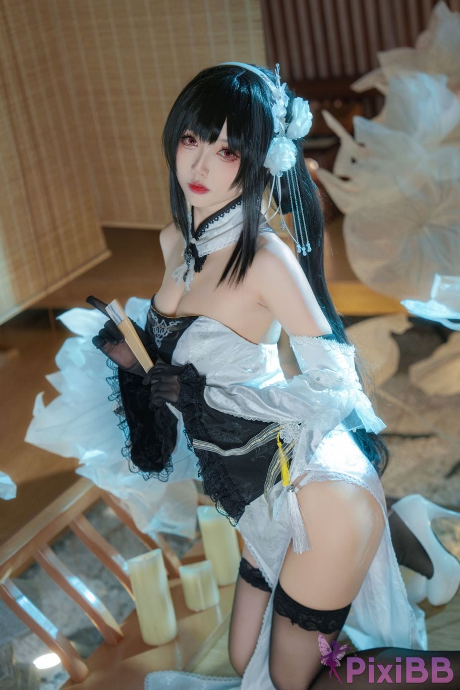Cosplayer Large rolls Small Blue Route Zhenhai raw leather PixiBB.COM 009