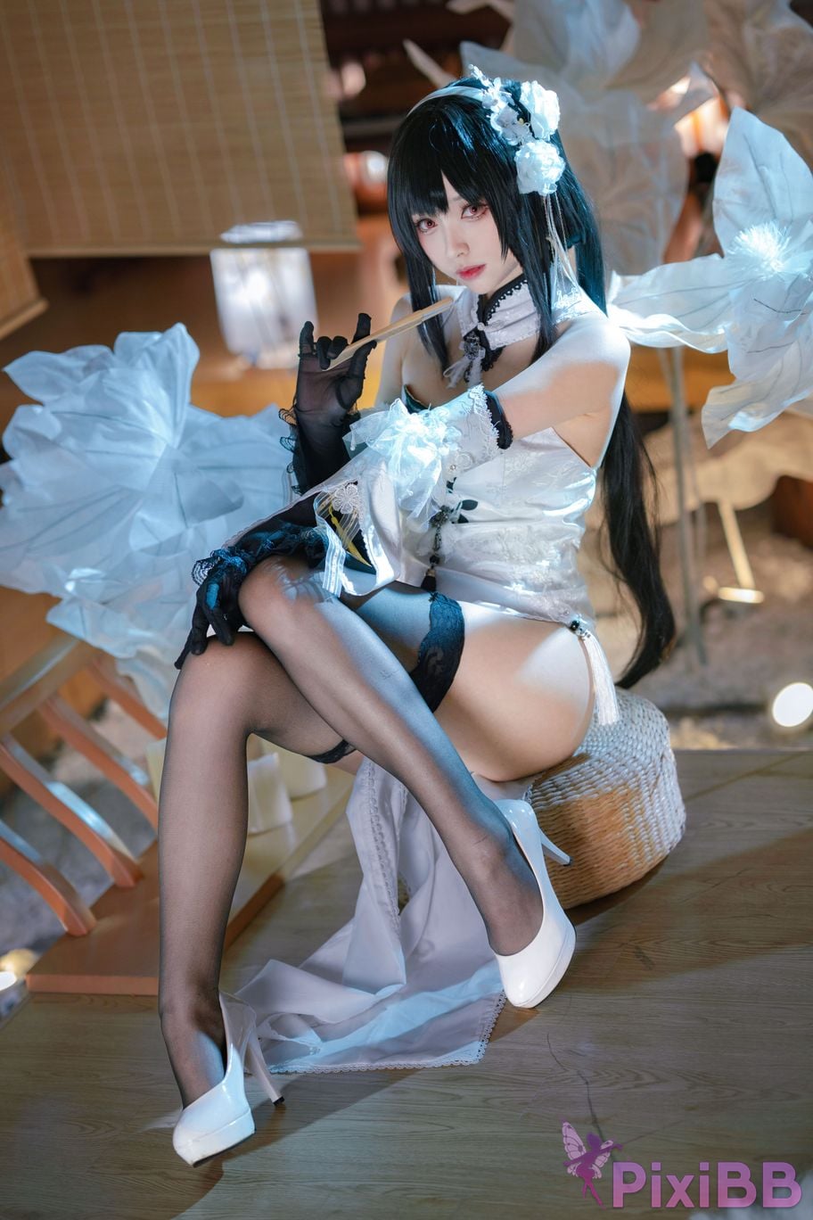 Cosplayer Large rolls Small Blue Route Zhenhai raw leather PixiBB.COM 010