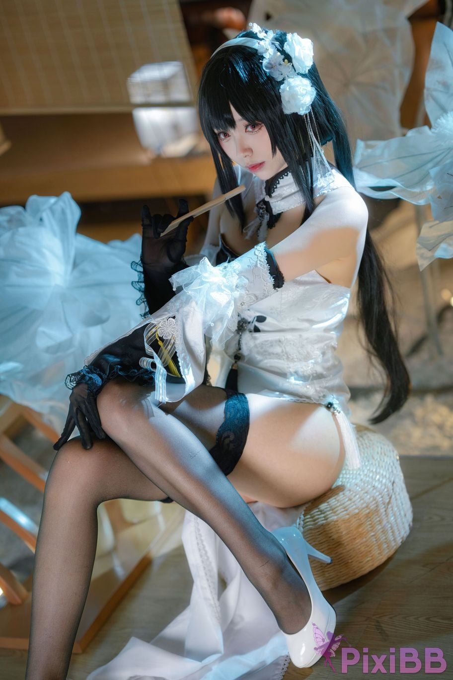 Cosplayer Large rolls Small Blue Route Zhenhai raw leather PixiBB.COM 011