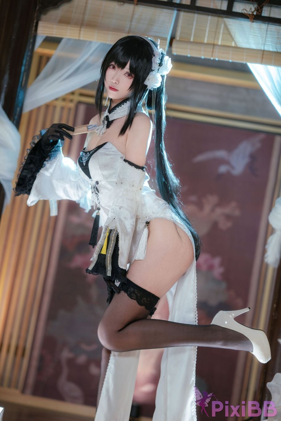 Cosplayer Large rolls Small Blue Route Zhenhai raw leather PixiBB.COM 014