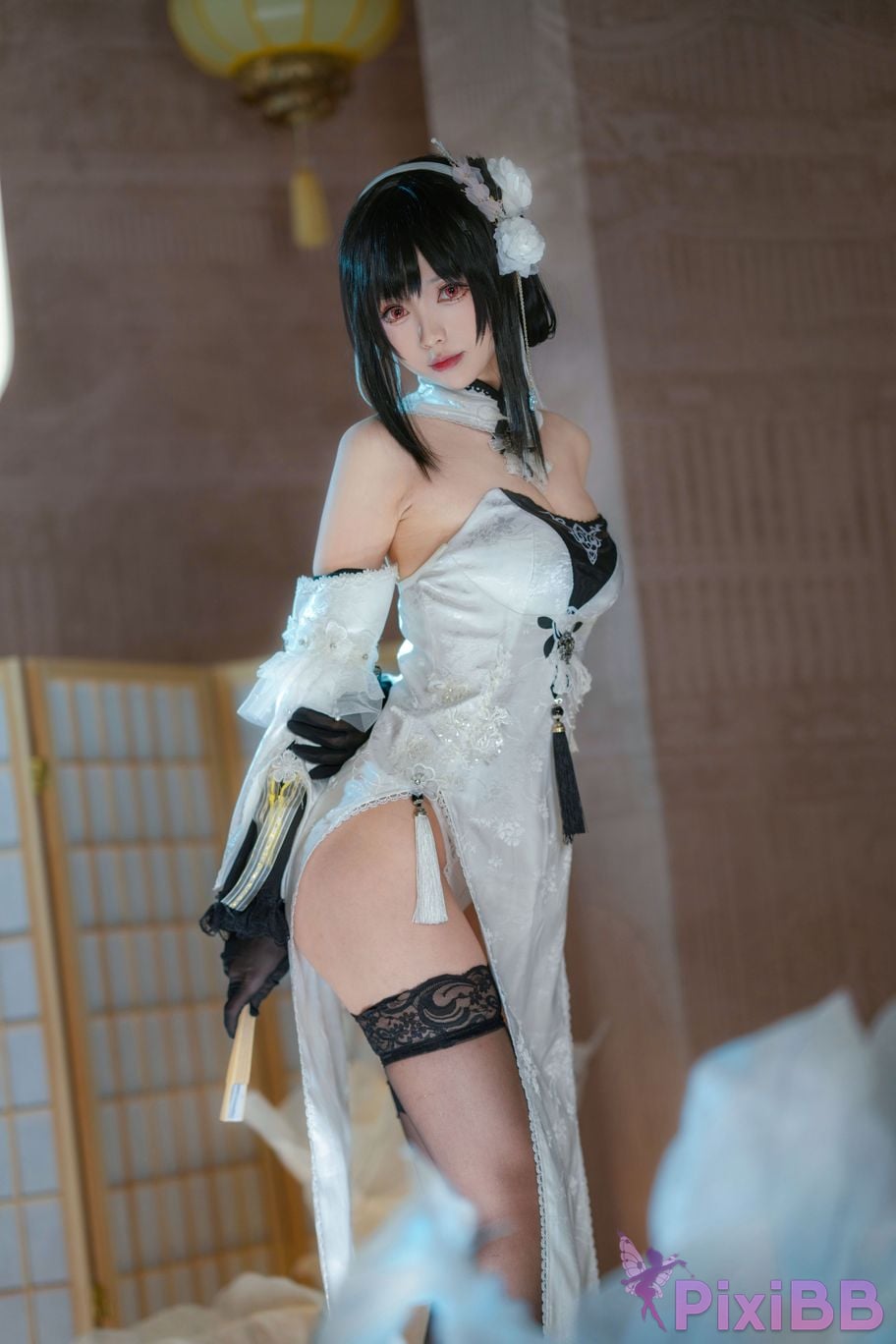Cosplayer Large rolls Small Blue Route Zhenhai raw leather PixiBB.COM 019