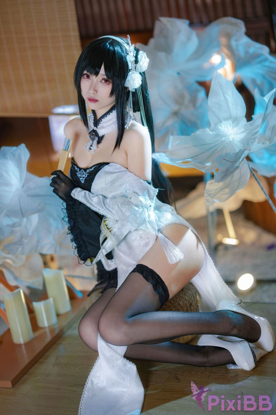 Cosplayer Large rolls Small Blue Route Zhenhai raw leather PixiBB.COM 020
