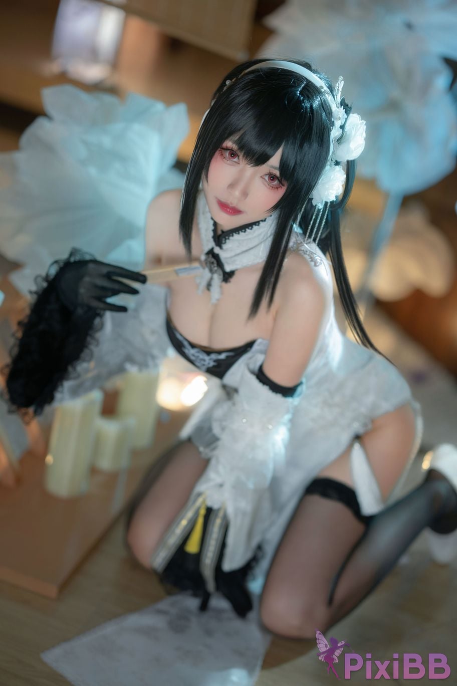 Cosplayer Large rolls Small Blue Route Zhenhai raw leather PixiBB.COM 022