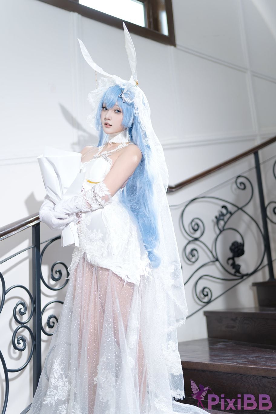 Cosplayer Mercurius i dew azur lane garden White Snow Ceremony PixiBB.COM 008