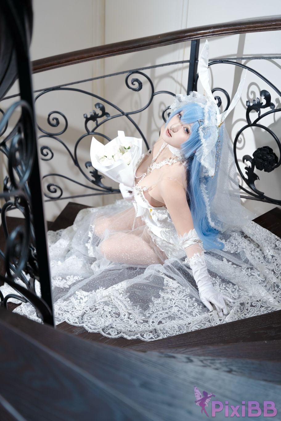 Cosplayer Mercurius i dew azur lane garden White Snow Ceremony PixiBB.COM 016