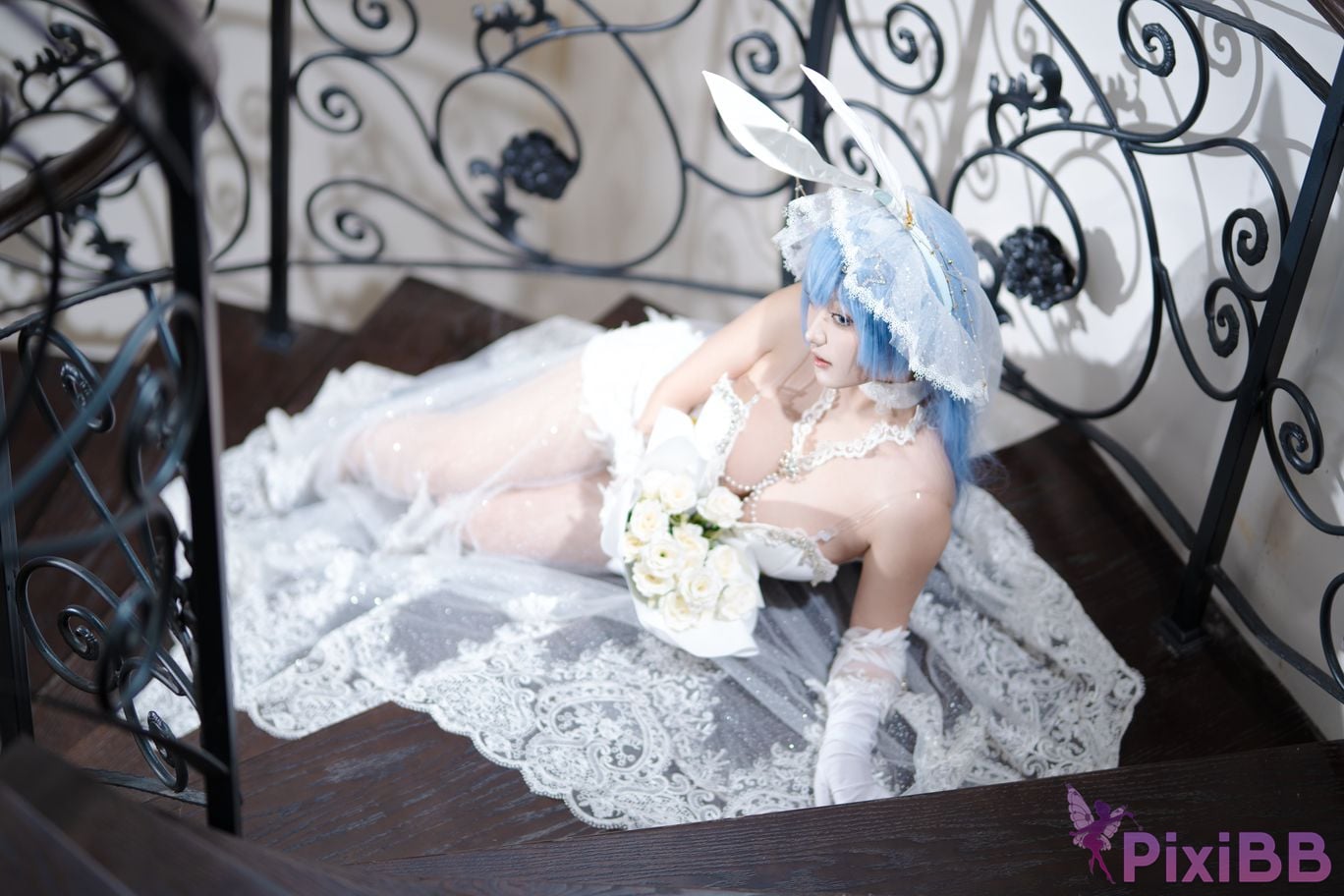 Cosplayer Mercurius i dew azur lane garden White Snow Ceremony PixiBB.COM 020
