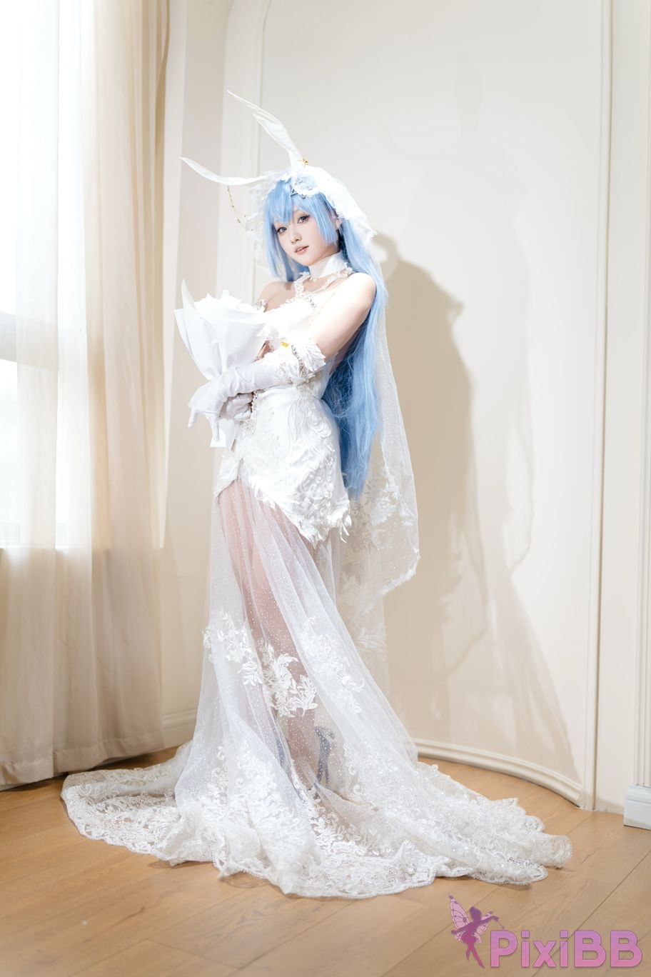 Cosplayer Mercurius i dew azur lane garden White Snow Ceremony PixiBB.COM 021