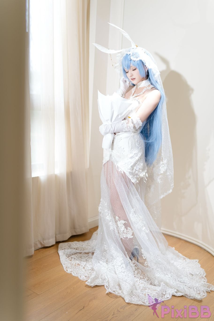 Cosplayer Mercurius i dew azur lane garden White Snow Ceremony PixiBB.COM 022