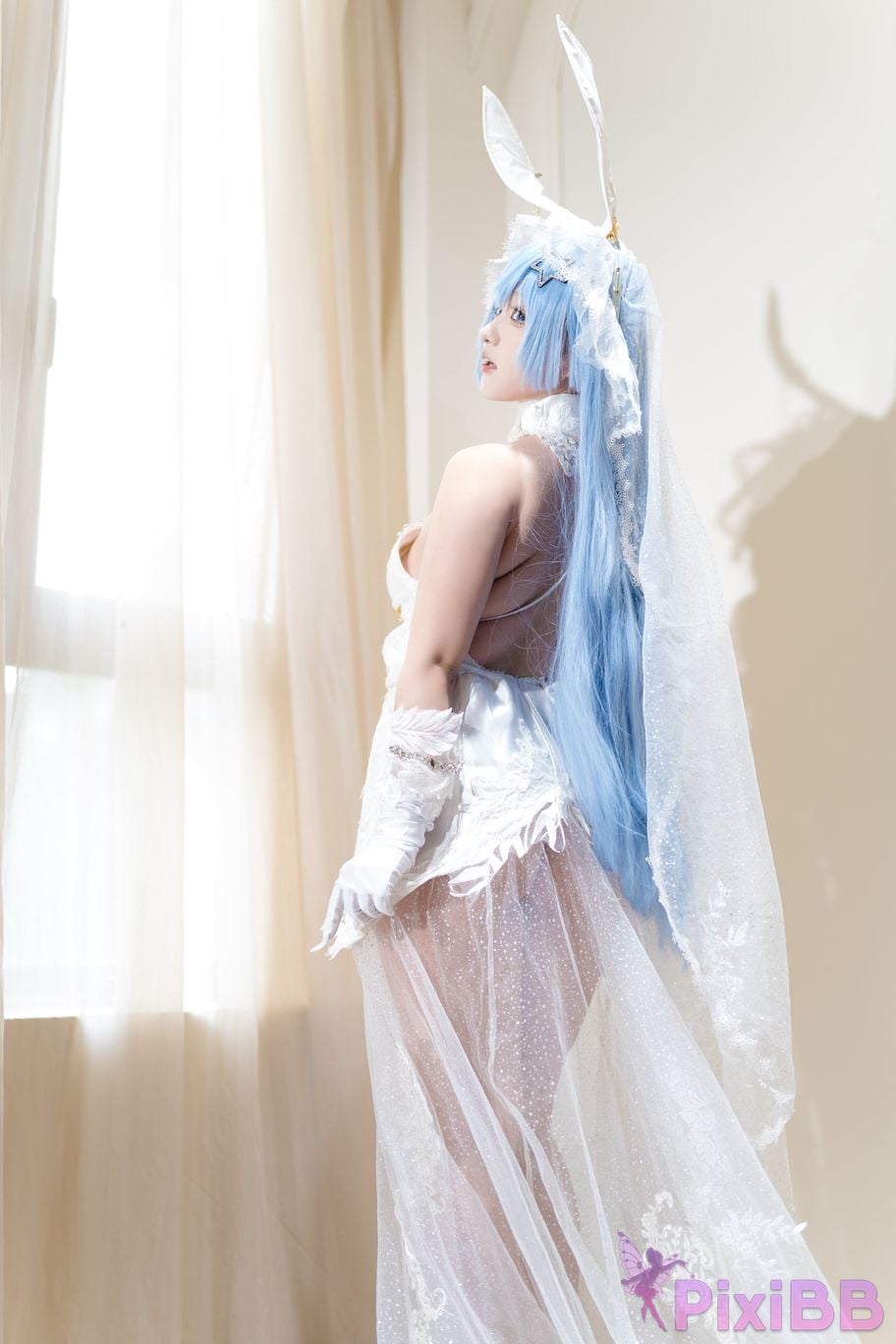 Cosplayer Mercurius i dew azur lane garden White Snow Ceremony PixiBB.COM 023