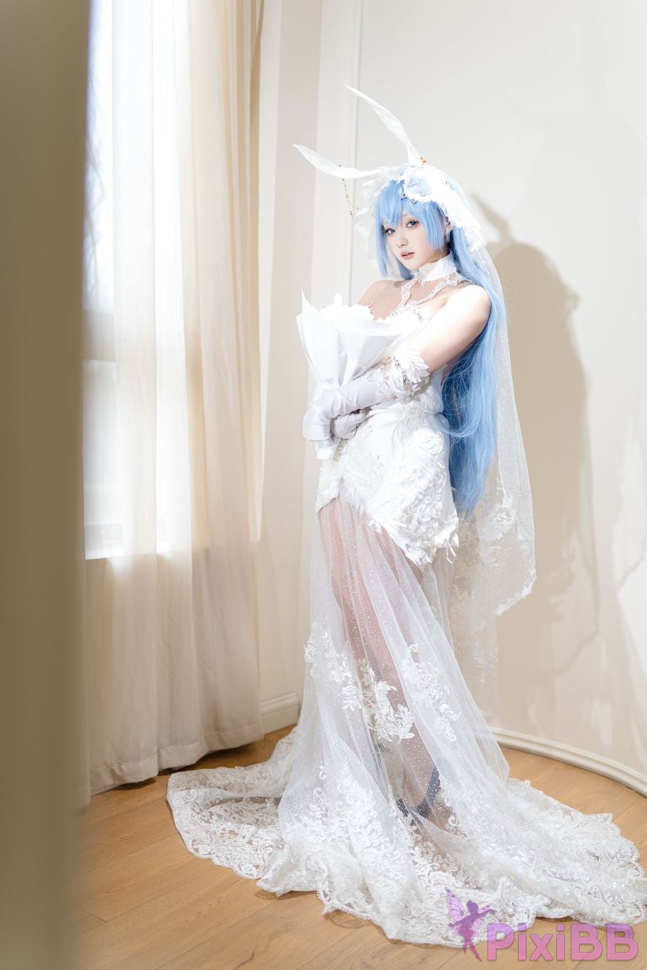 Cosplayer Mercurius i dew azur lane garden White Snow Ceremony PixiBB.COM 024