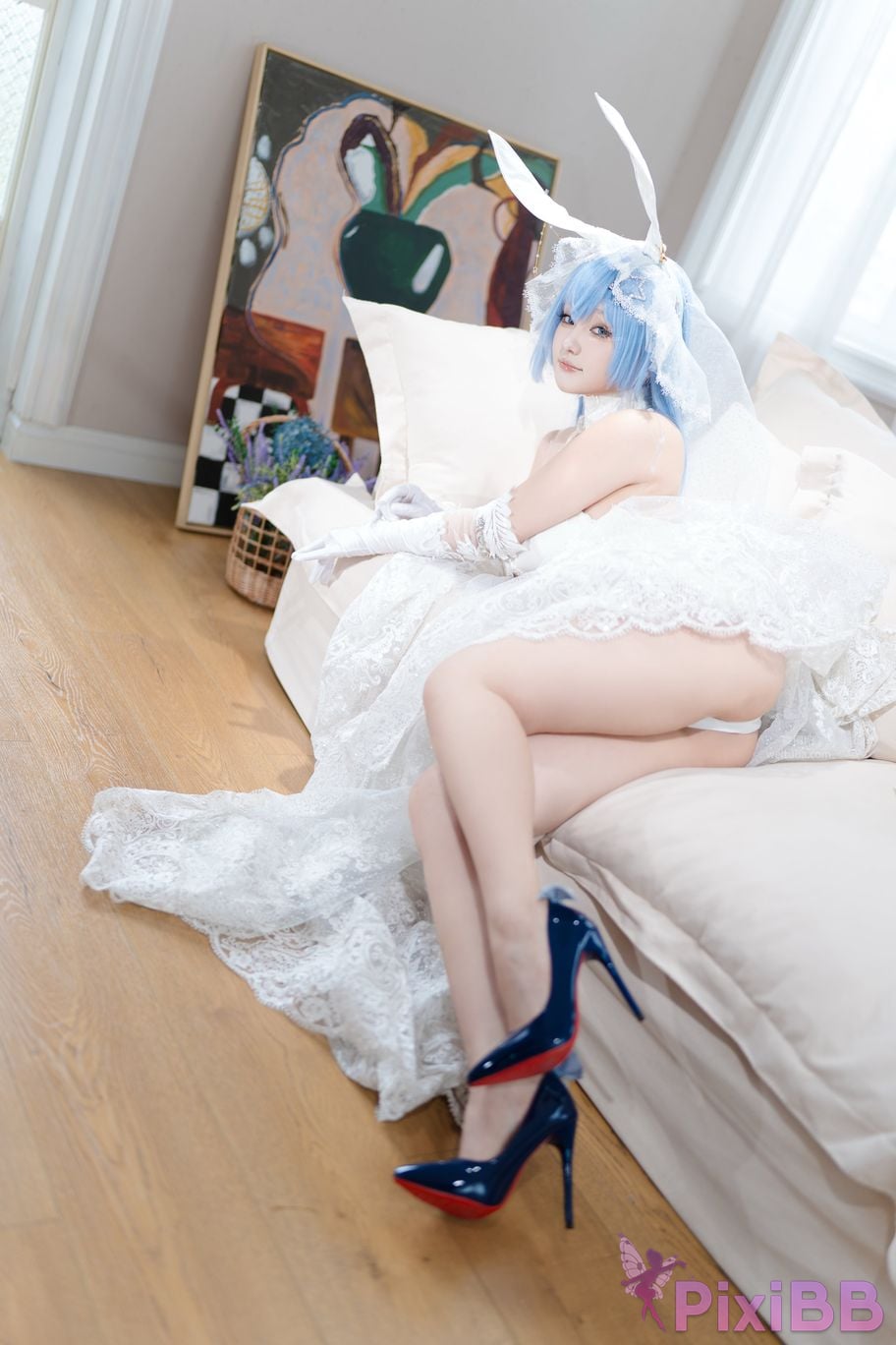 Cosplayer Mercurius i dew azur lane garden White Snow Ceremony PixiBB.COM 027
