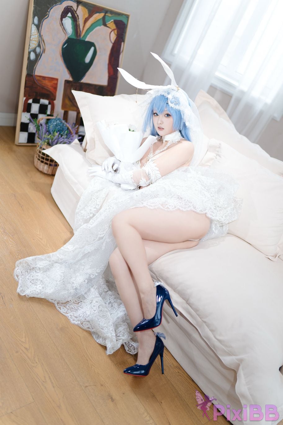 Cosplayer Mercurius i dew azur lane garden White Snow Ceremony PixiBB.COM 028