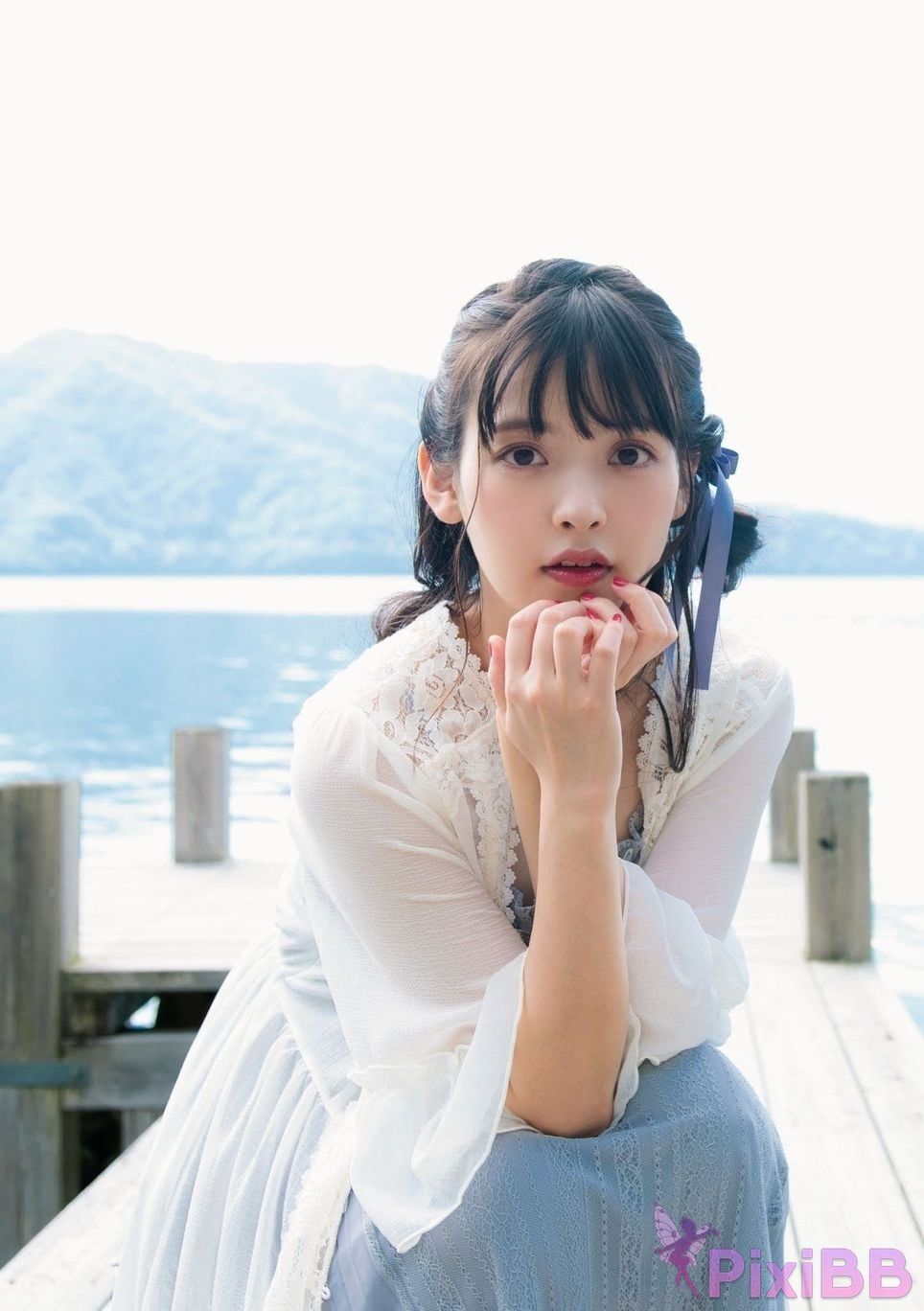 Japanese Idol Sumire Uesaka Kamisaka JAPAN Violet Hearing Record Kadokawa digital photo book PixiBB.COM 214