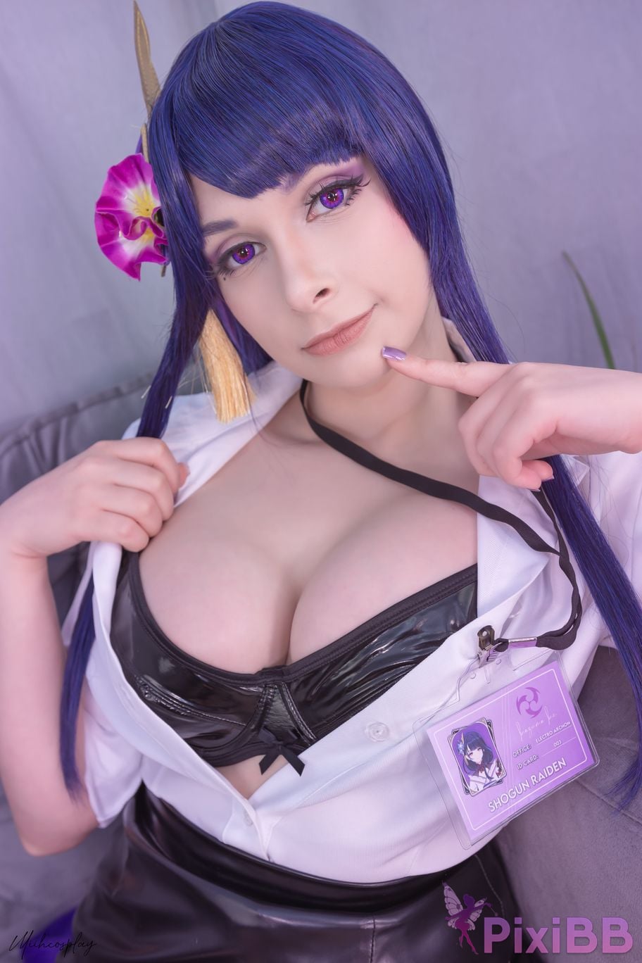 Miih Cosplay Raiden Shogun Office Lady PixiBB.COM 41