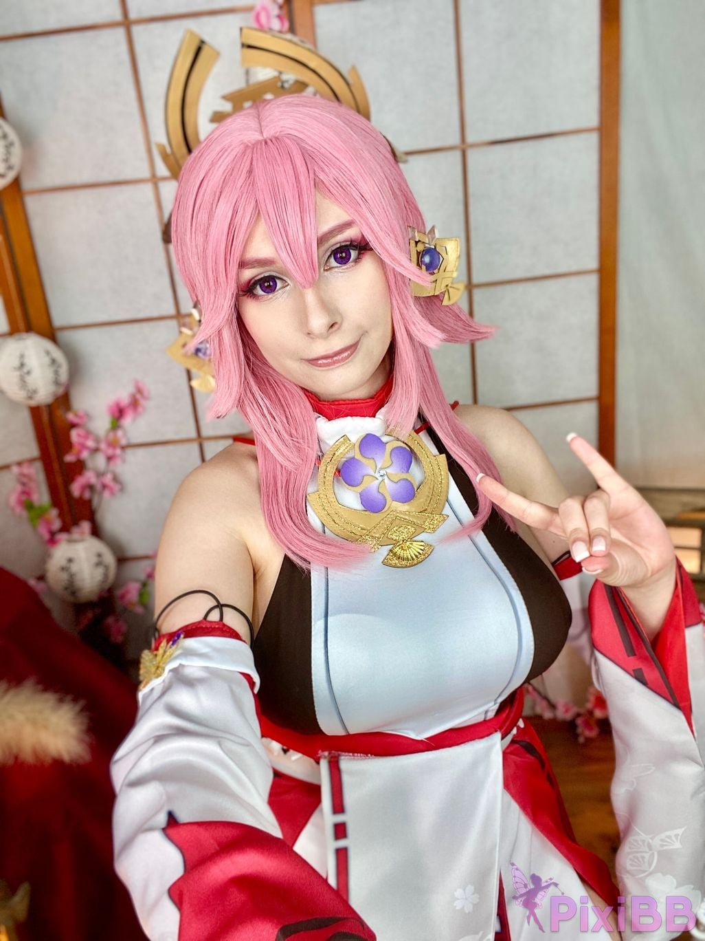 Miih Cosplay Yae Miko PixiBB.COM 107