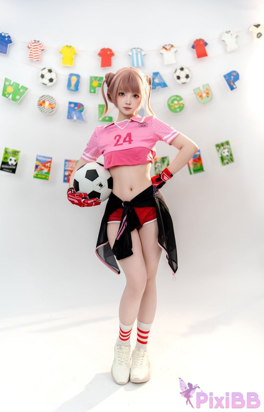 Cosplayer Bangni Bonnie gold medal goalkeeper PixiBB.COM 003