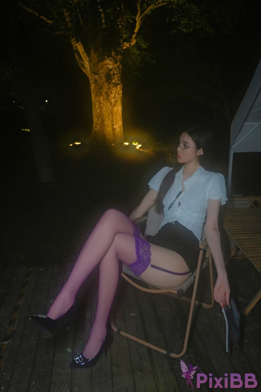 Built in no watermark Late Sue susu Purple stockings PixiBB.COM 020