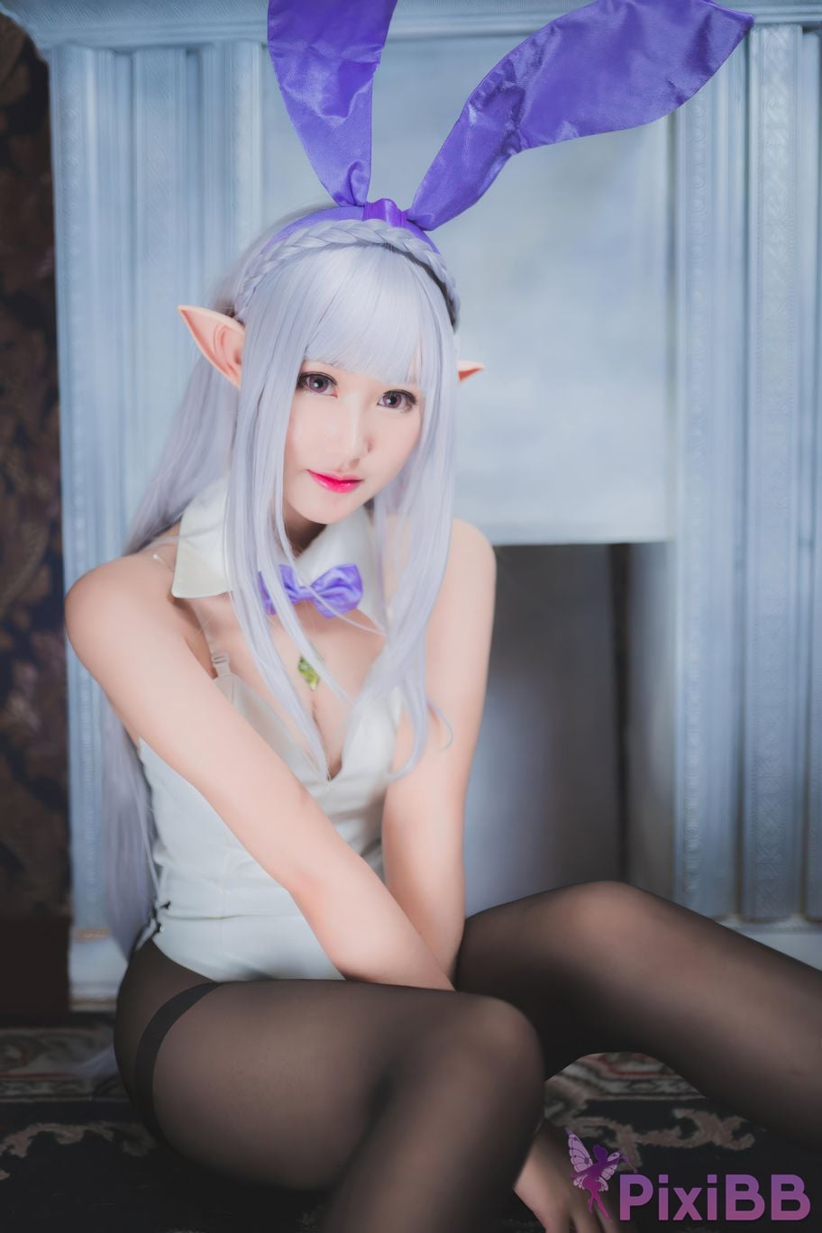 Cosplayer Mimi Hanyu RE ZERO emilia bunny PixiBB.COM 003