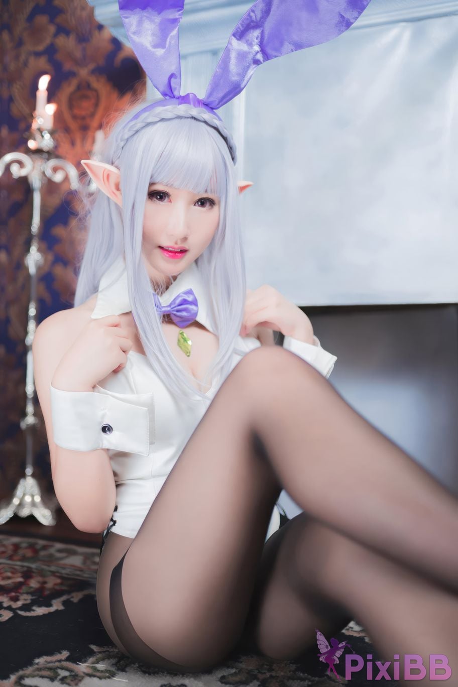 Cosplayer Mimi Hanyu RE ZERO emilia bunny PixiBB.COM 004