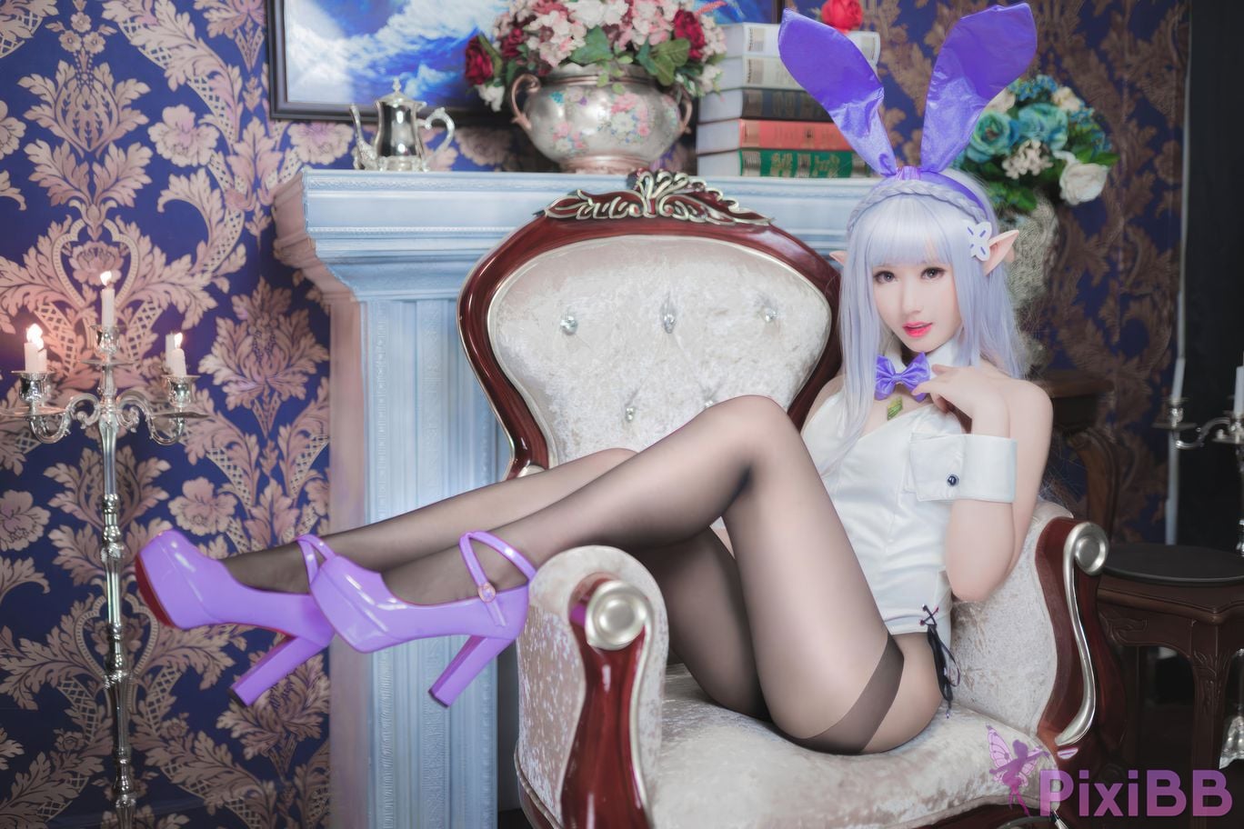 Cosplayer Mimi Hanyu RE ZERO emilia bunny PixiBB.COM 005