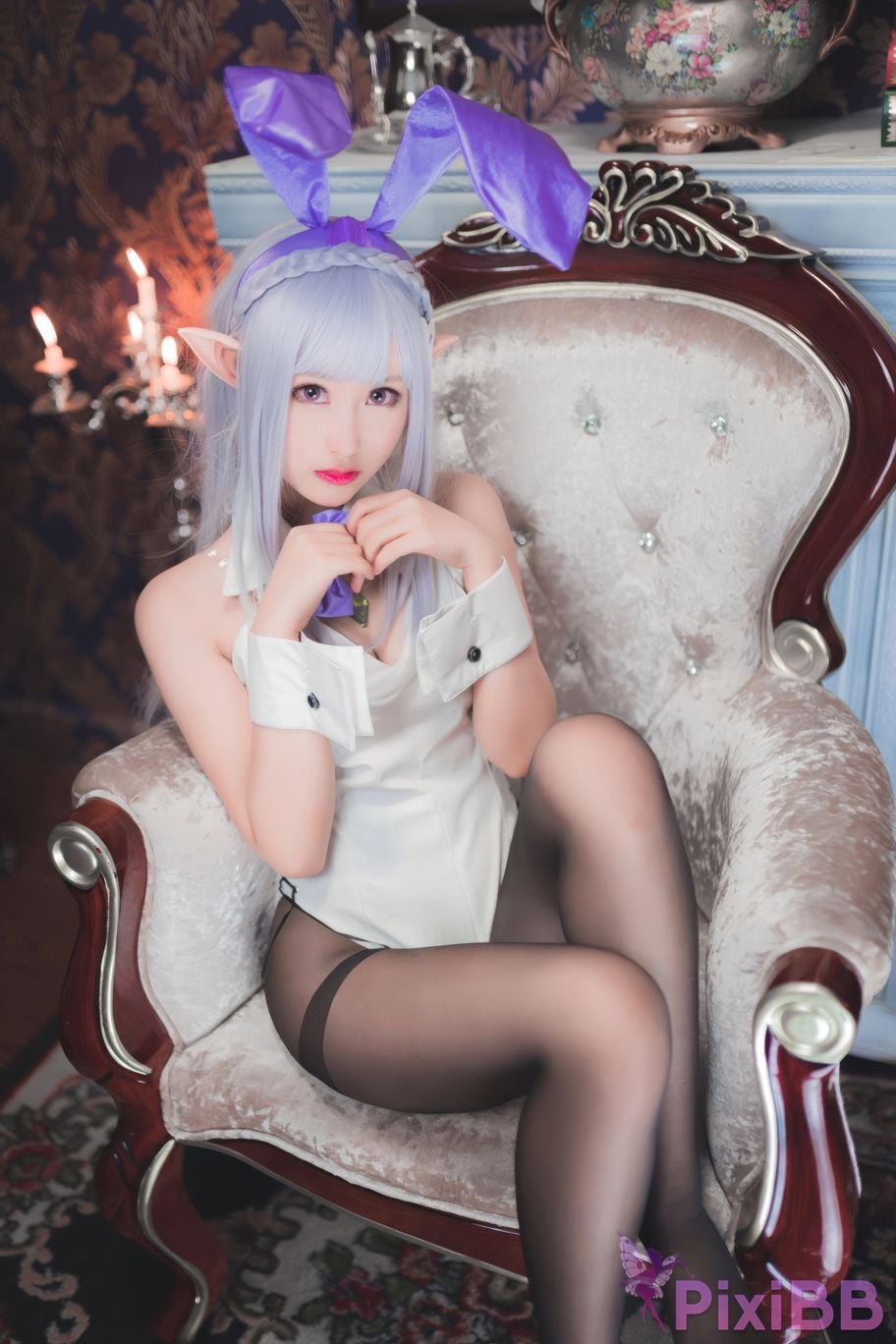 Cosplayer Mimi Hanyu RE ZERO emilia bunny PixiBB.COM 009