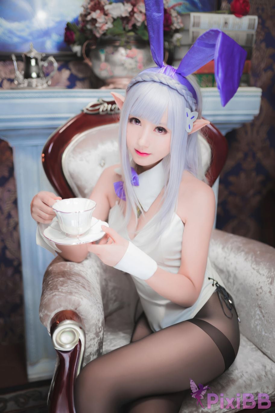 Cosplayer Mimi Hanyu RE ZERO emilia bunny PixiBB.COM 013
