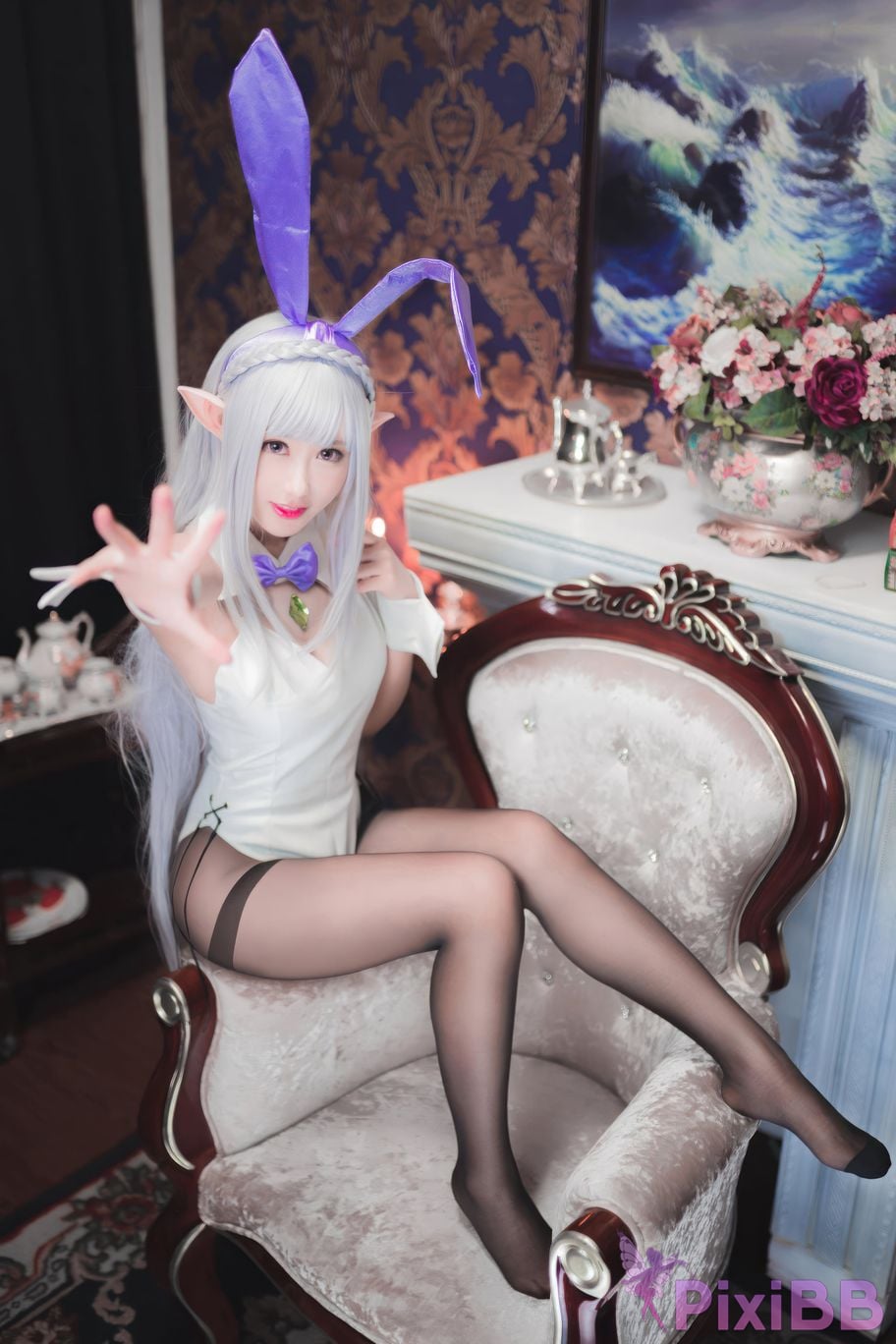 Cosplayer Mimi Hanyu RE ZERO emilia bunny PixiBB.COM 014