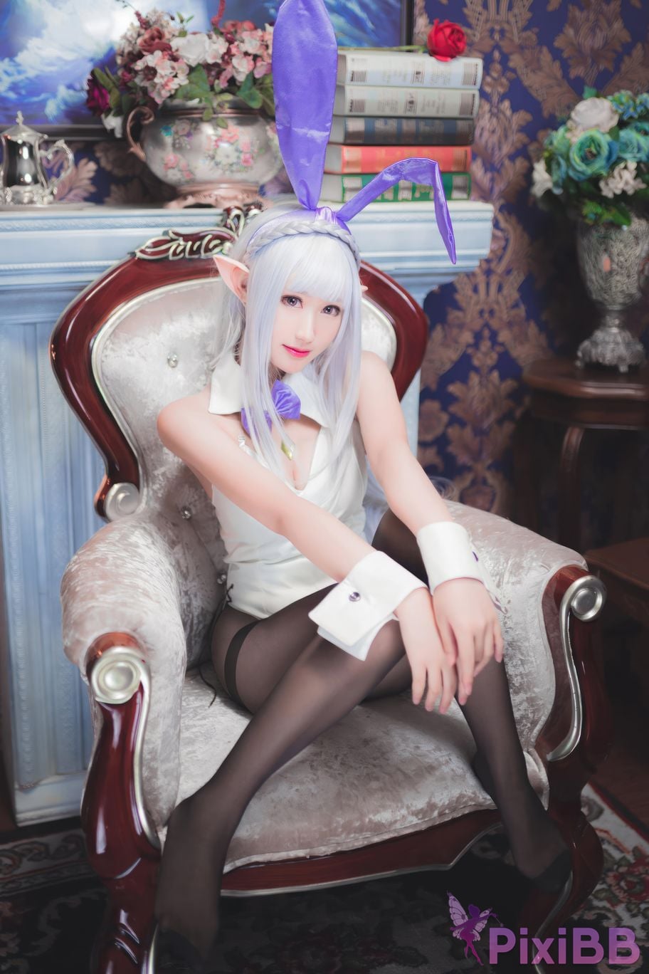 Cosplayer Mimi Hanyu RE ZERO emilia bunny PixiBB.COM 016