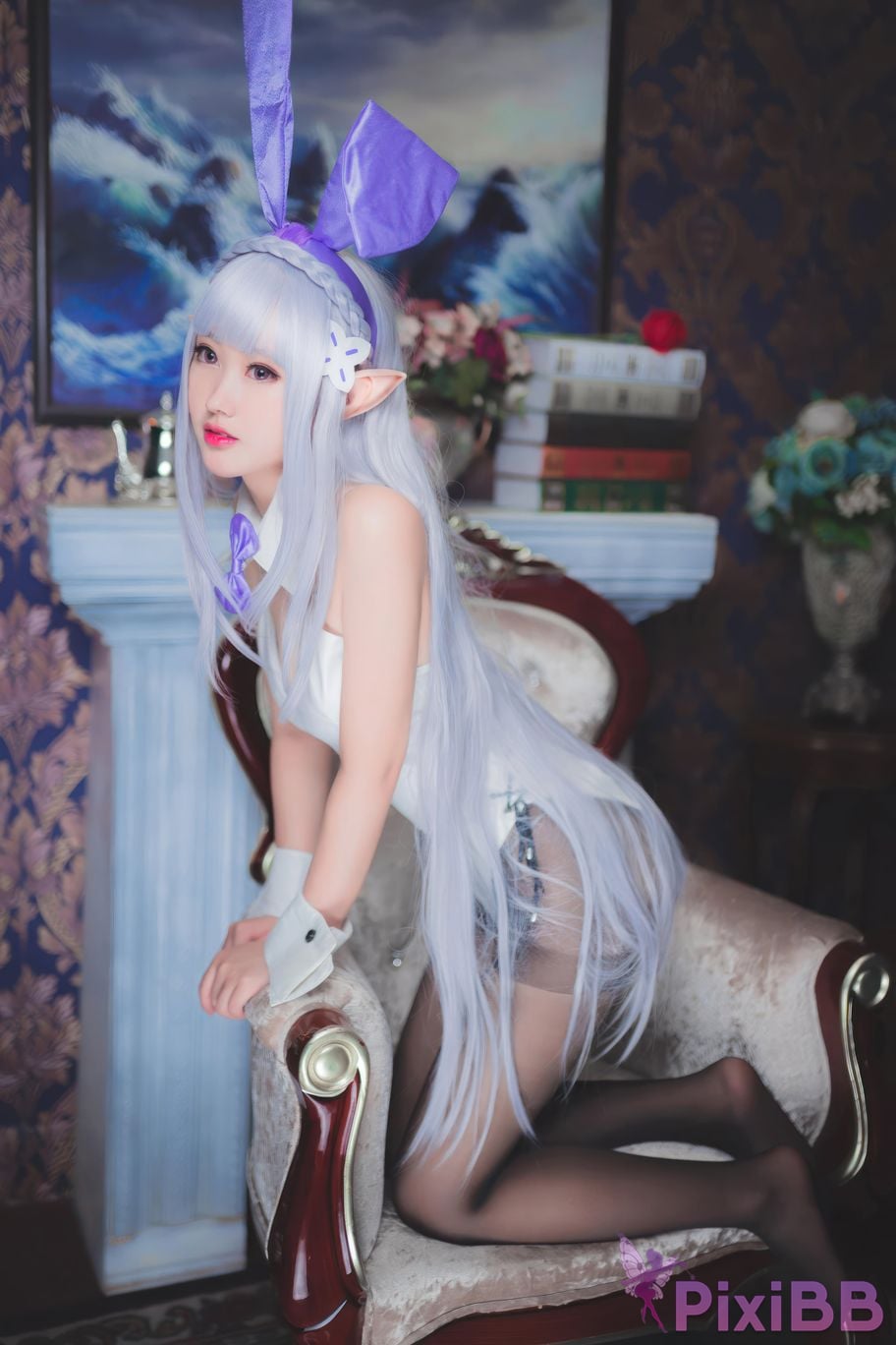 Cosplayer Mimi Hanyu RE ZERO emilia bunny PixiBB.COM 018