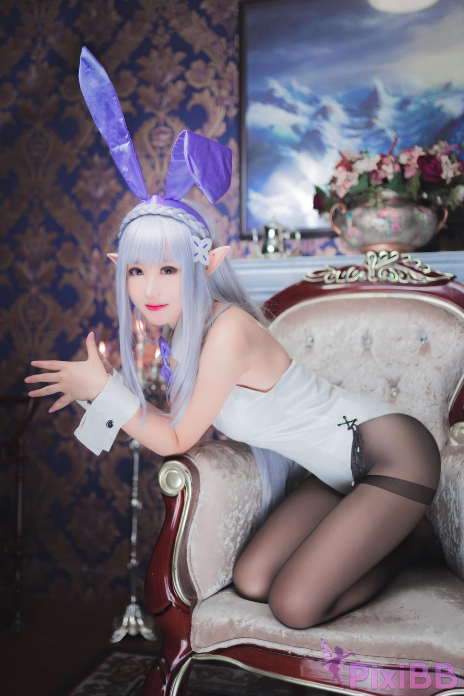 Cosplayer Mimi Hanyu RE ZERO emilia bunny PixiBB.COM 020