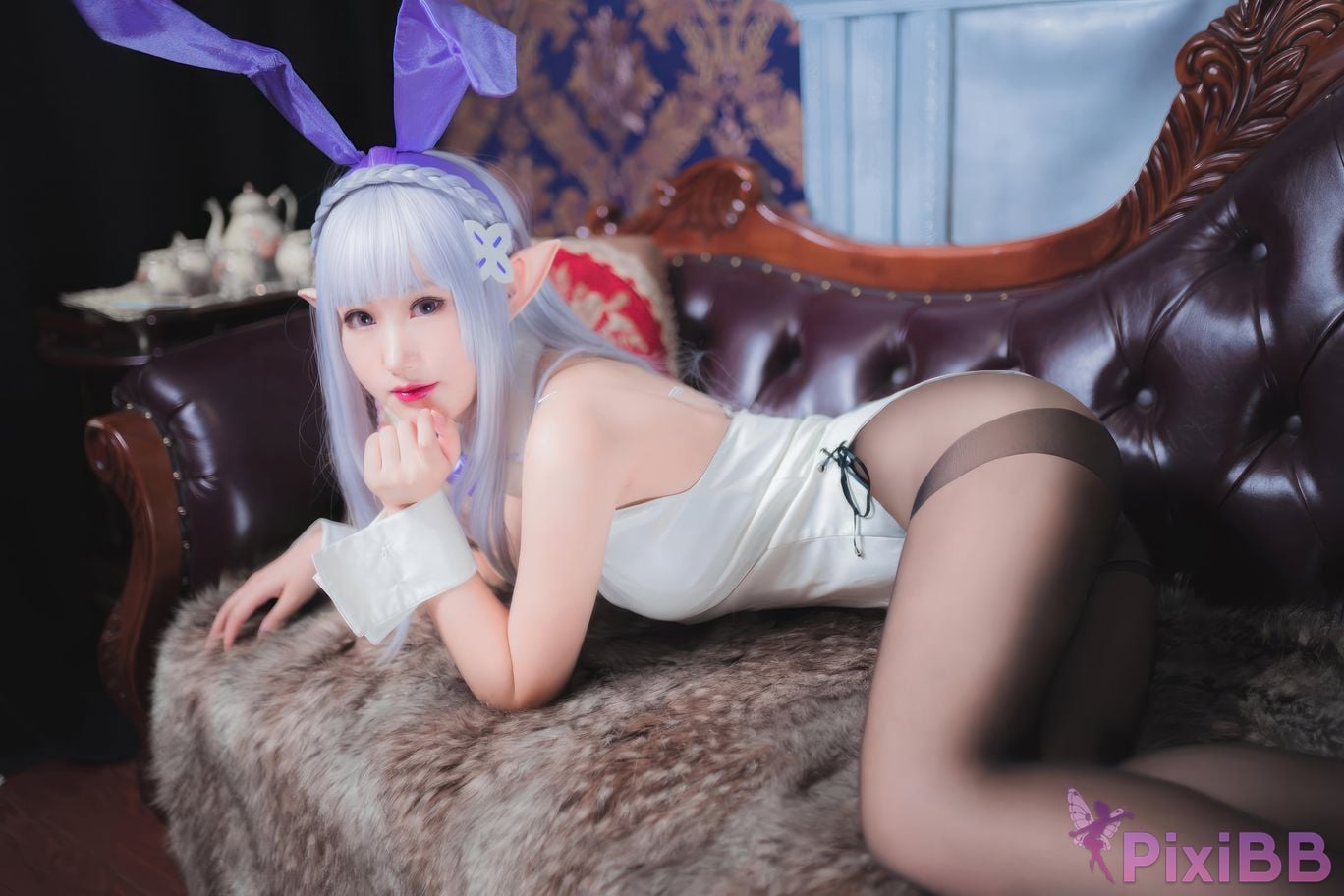 Cosplayer Mimi Hanyu RE ZERO emilia bunny PixiBB.COM 021