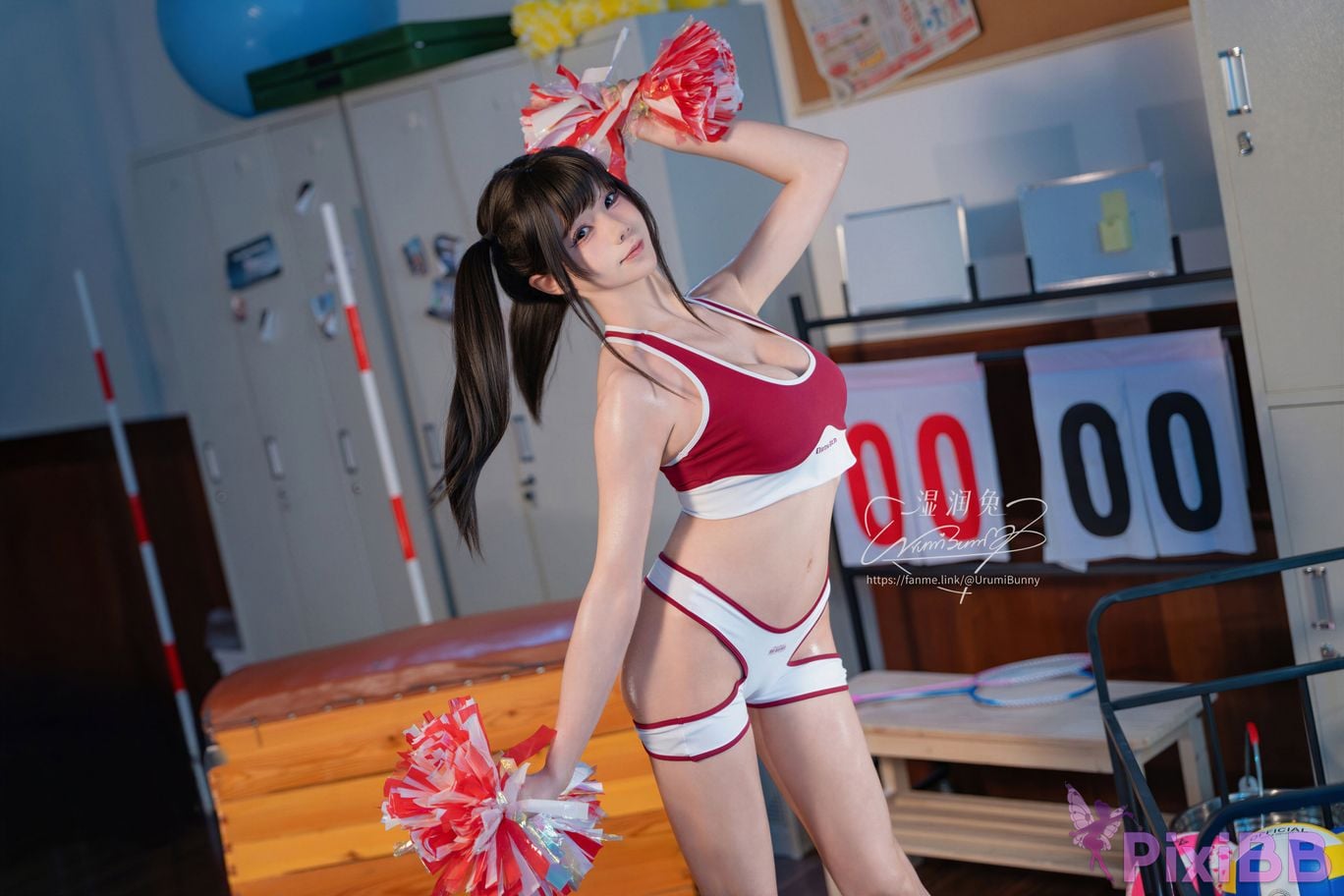 Cosplayer Sticky Bunny 2026 Year 08 monthly works chief cheerleader PixiBB.COM 004