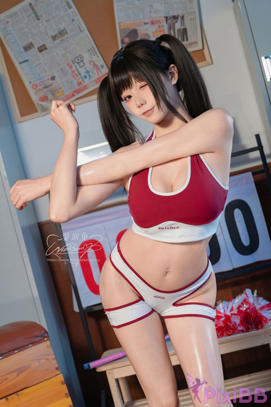 Cosplayer Sticky Bunny 2026 Year 08 monthly works chief cheerleader PixiBB.COM 011