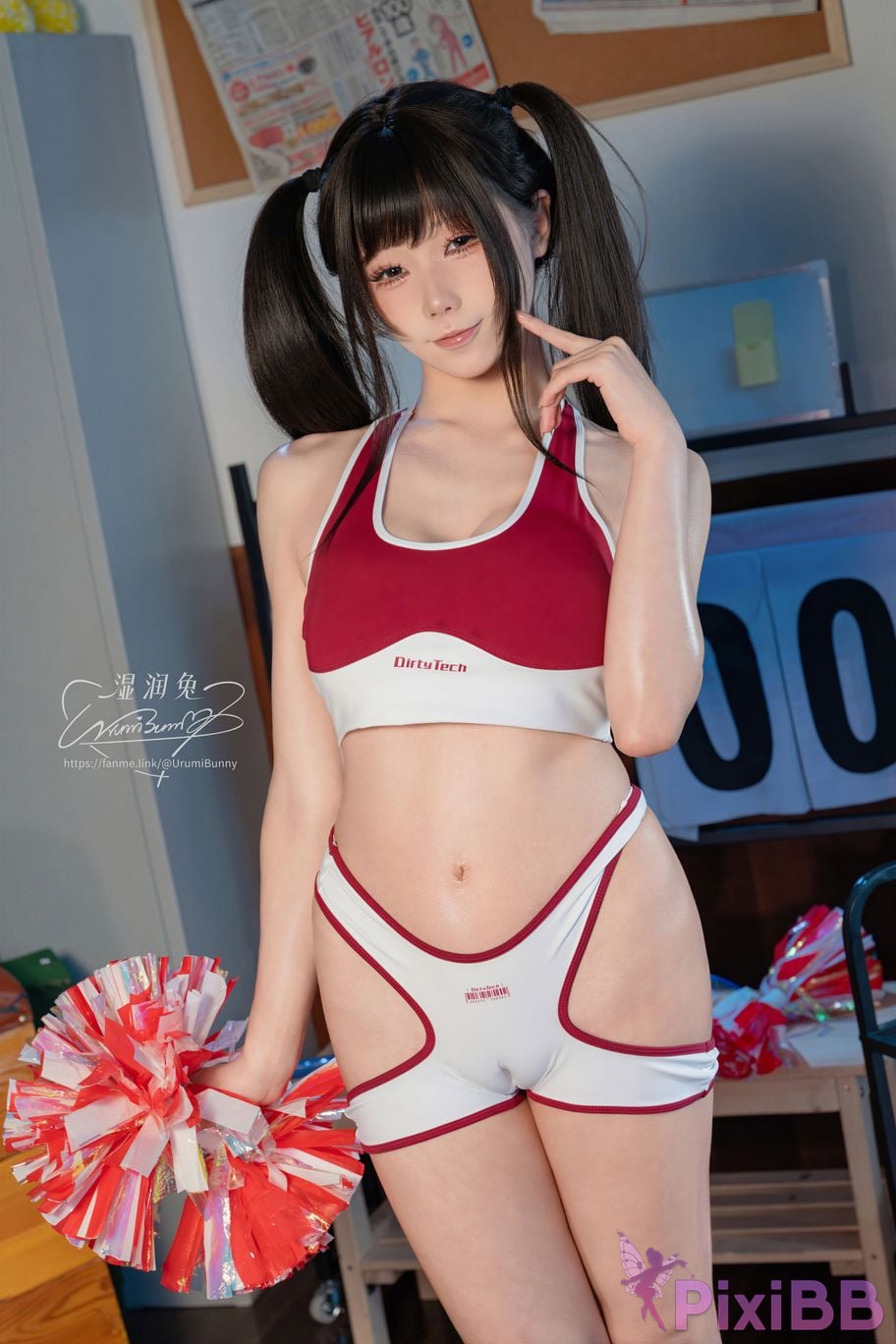 Cosplayer Sticky Bunny 2026 Year 08 monthly works chief cheerleader PixiBB.COM 022