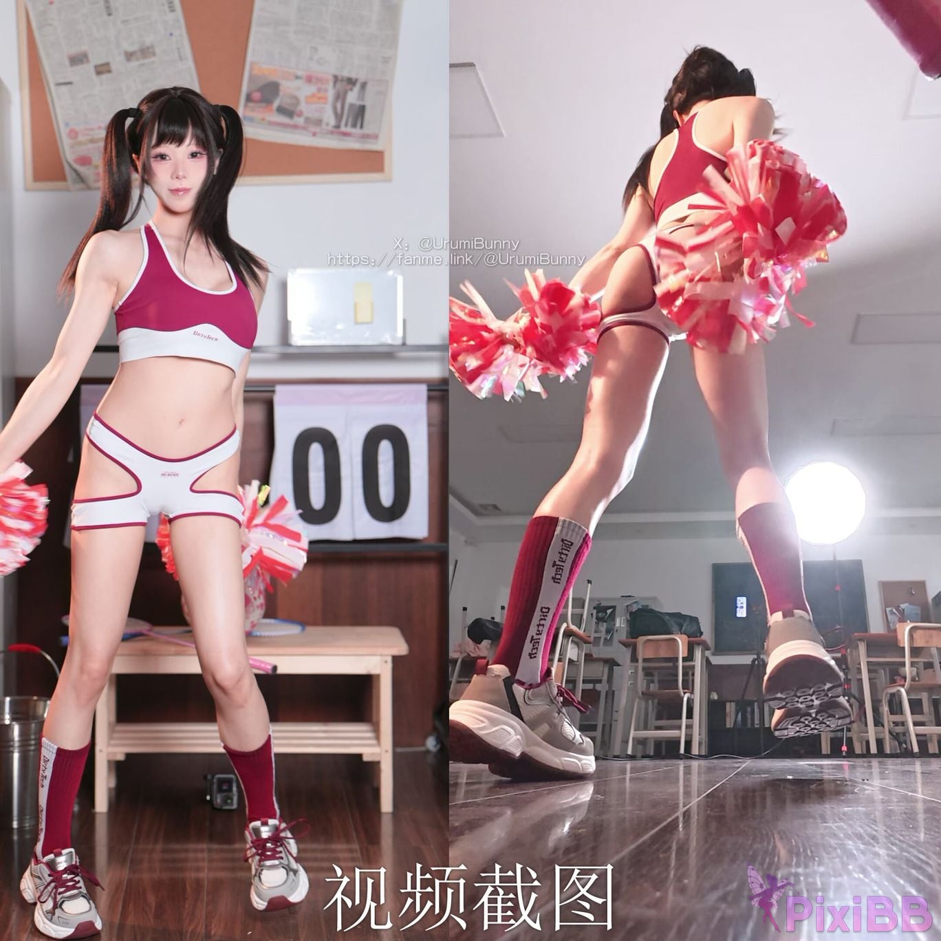 Cosplayer Sticky Bunny 2026 Year 08 monthly works chief cheerleader PixiBB.COM 089