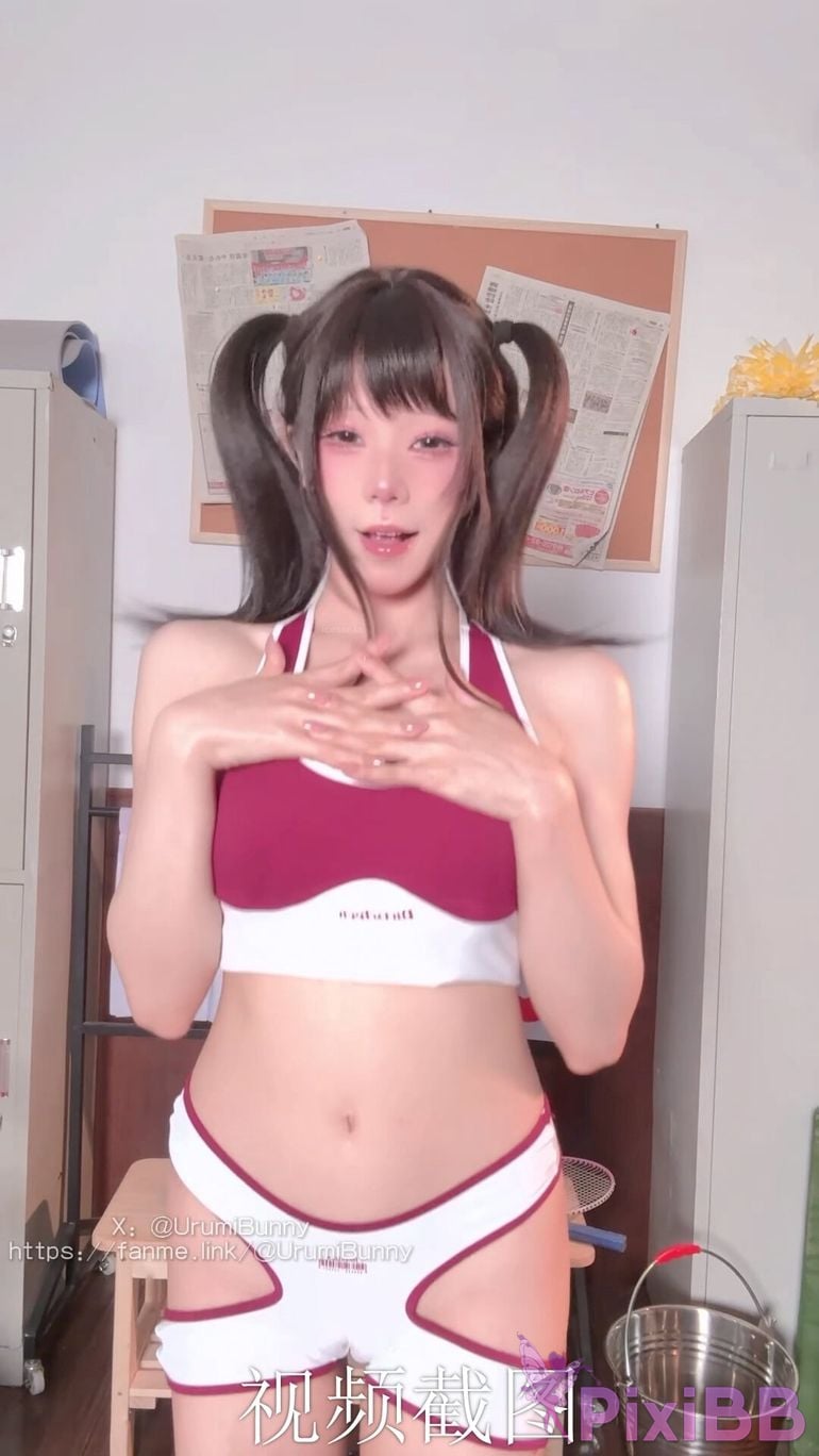 Cosplayer Sticky Bunny 2026 Year 08 monthly works chief cheerleader PixiBB.COM 095