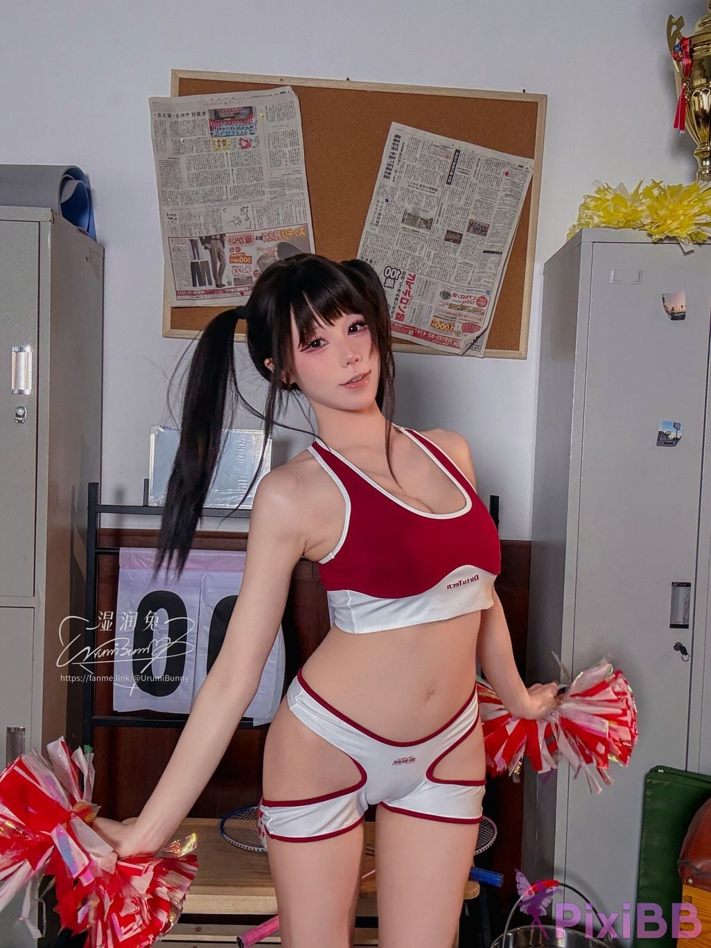 Cosplayer Sticky Bunny 2026 Year 08 monthly works chief cheerleader PixiBB.COM 098