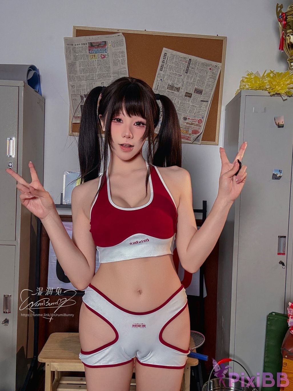 Cosplayer Sticky Bunny 2026 Year 08 monthly works chief cheerleader PixiBB.COM 100
