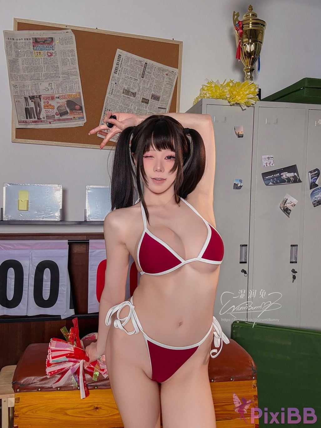 Cosplayer Sticky Bunny 2026 Year 08 monthly works chief cheerleader PixiBB.COM 119